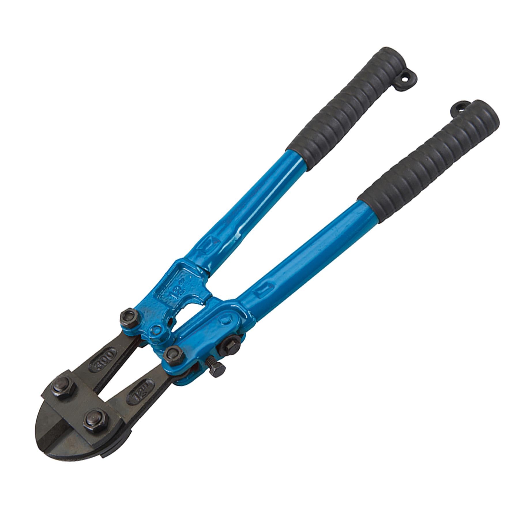 Bolt Cutters 300mm Length - Jaw 5mm Plastic Handle Grips Cuts Hardened Steel 12"
