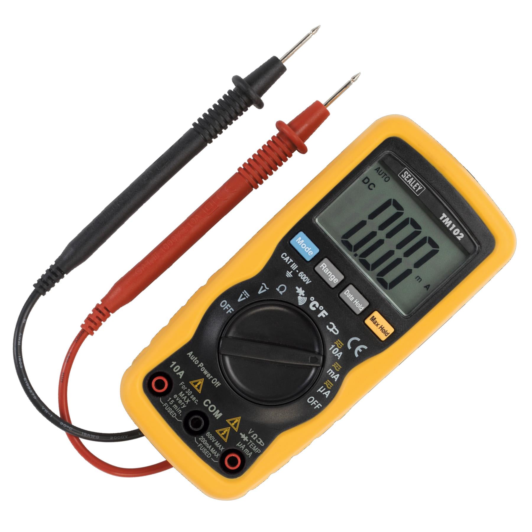 Sealey Professional Auto-Ranging Digital Multimeter - 8-Function