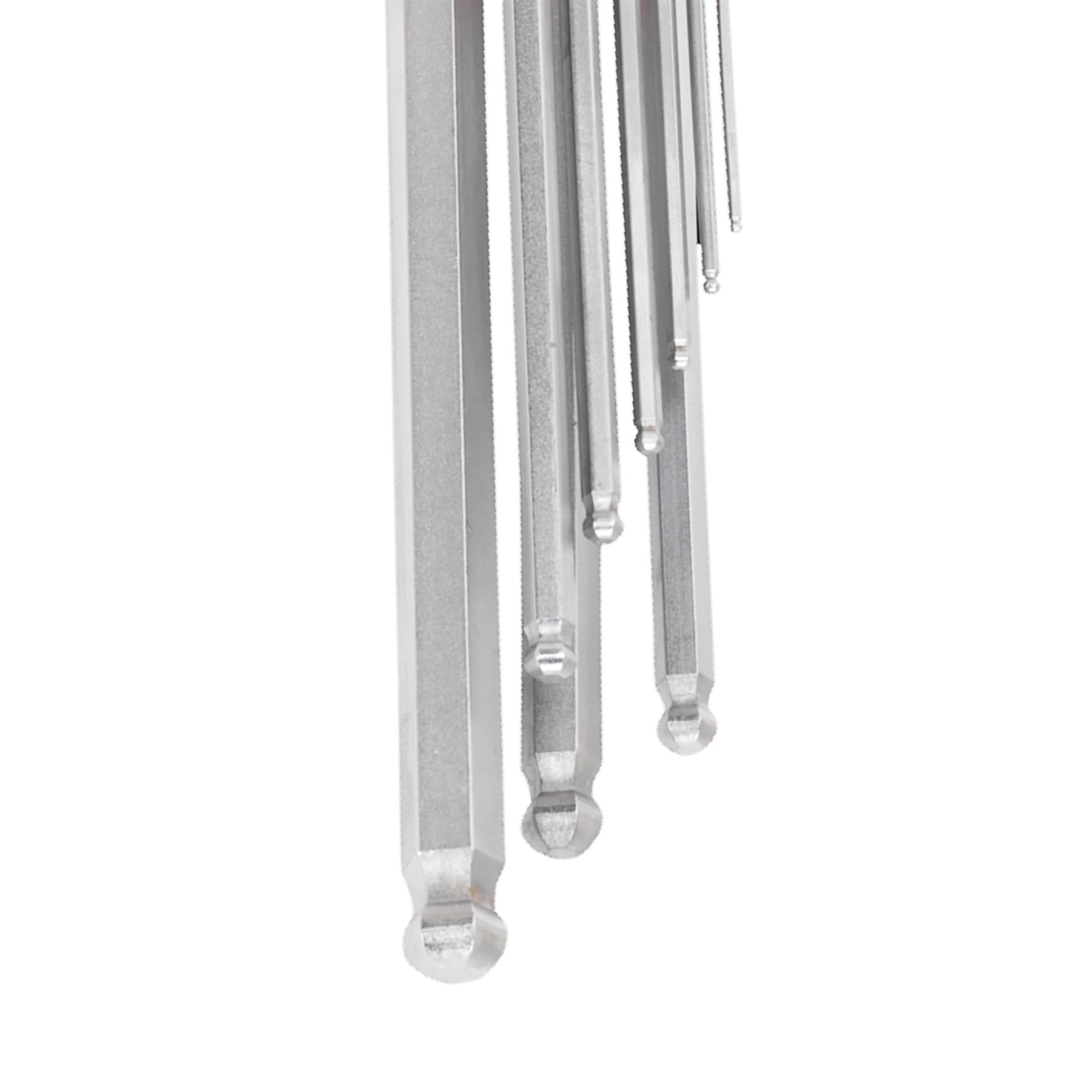 Sealey Ball-End Hex Key Set 9pc Extra-Long Metric