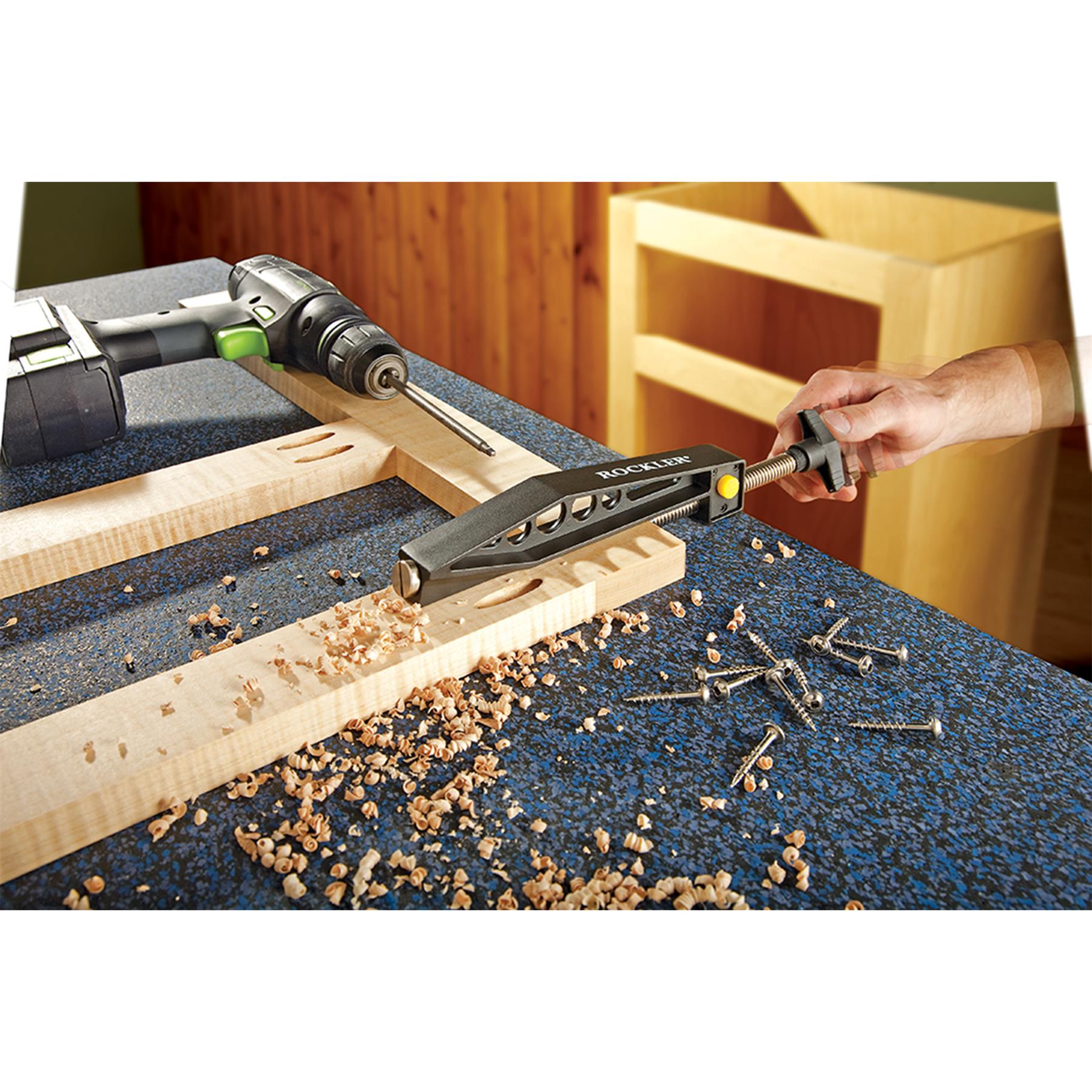 Quick-Release Pock-it Hole Clamp Ergonomic76mm (3") For Pocket Hole Joints