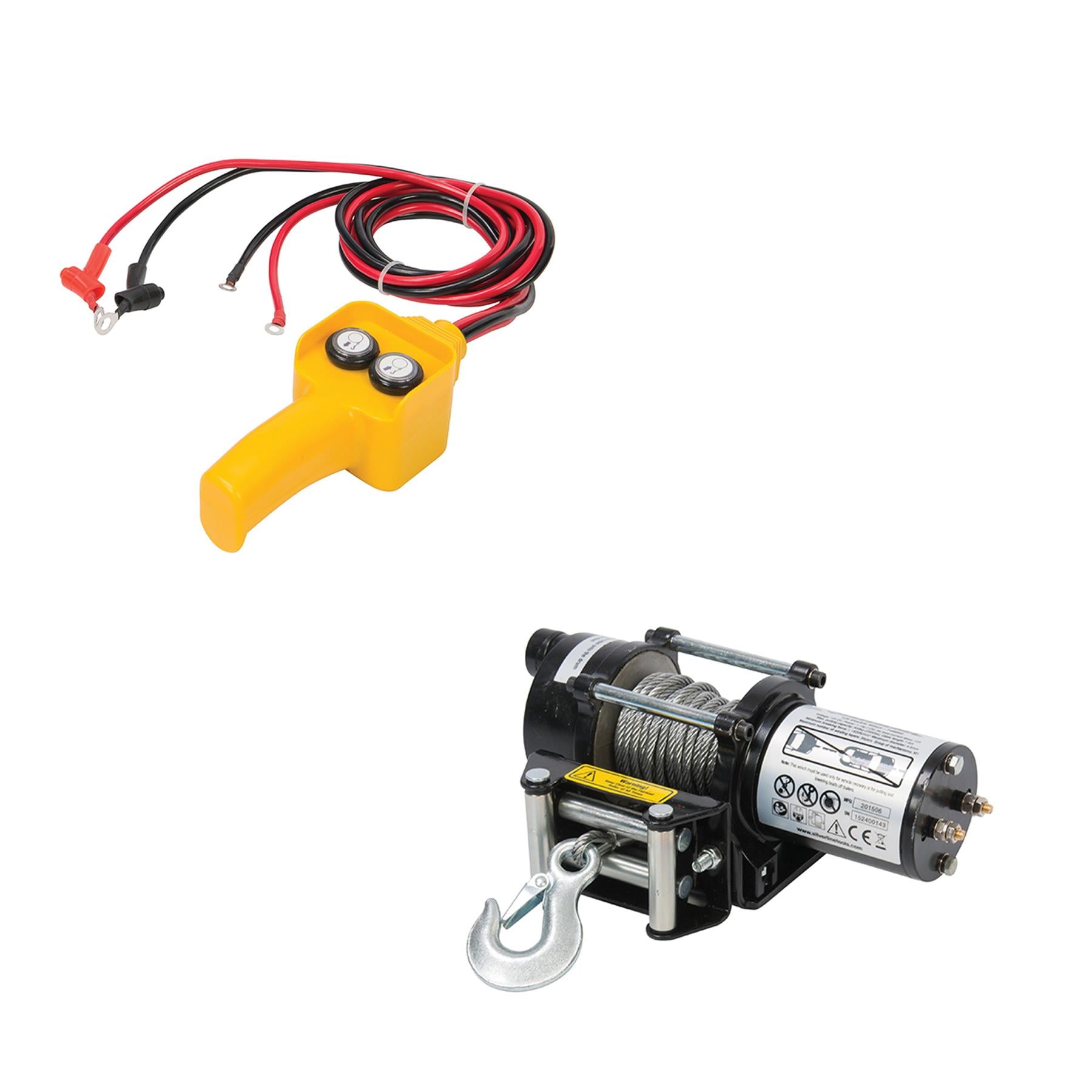 12V Electric Winch 2000Lb Vehicle-Mounted Professional Work Tool DIY