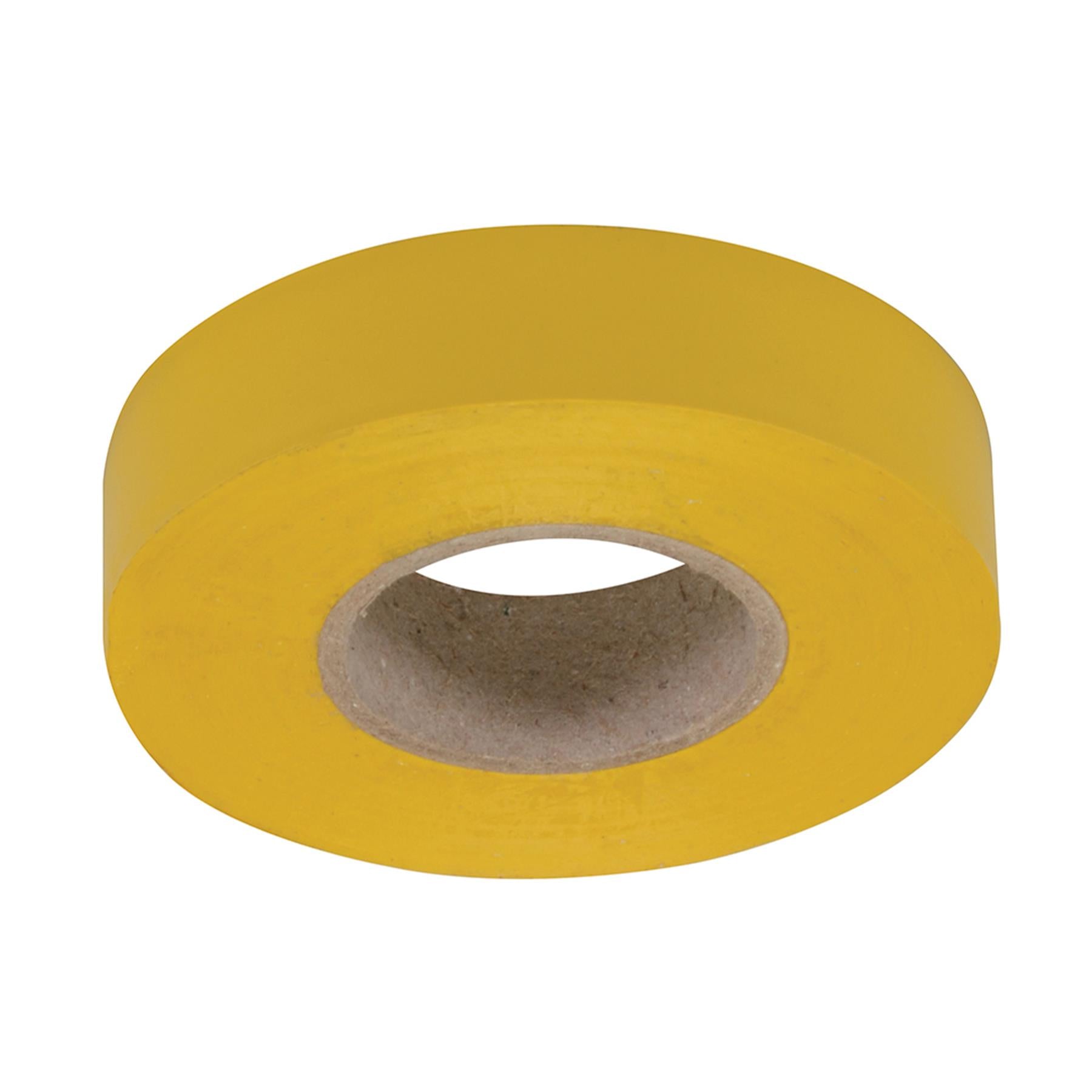 1 x PVC Insulation Electrical Tape Flame Retardent Yellow 19mm x 33mm