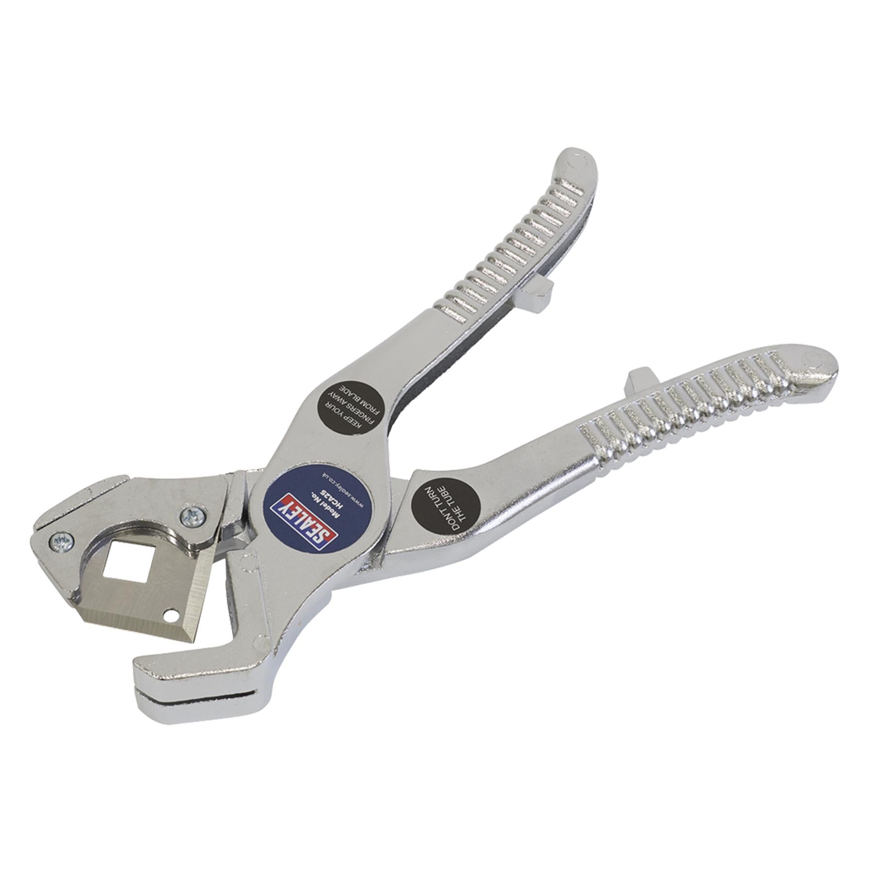 Sealey Rubber & Reinforced Hose Cutter 3-25mm Die-Cast Alloy