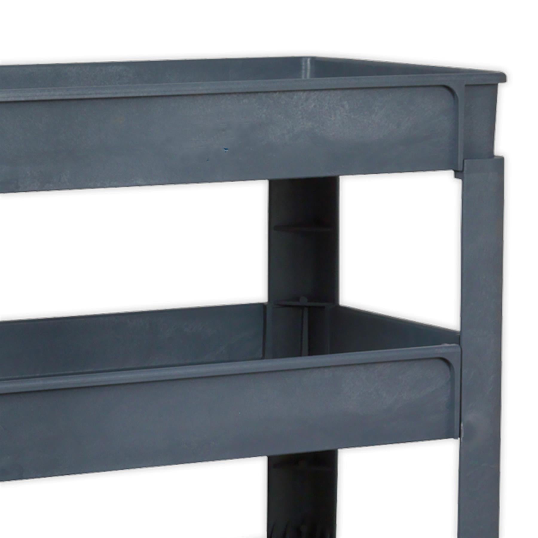 Sealey Trolley 3-Level Composite Heavy-Duty 83kg capacity per shelf