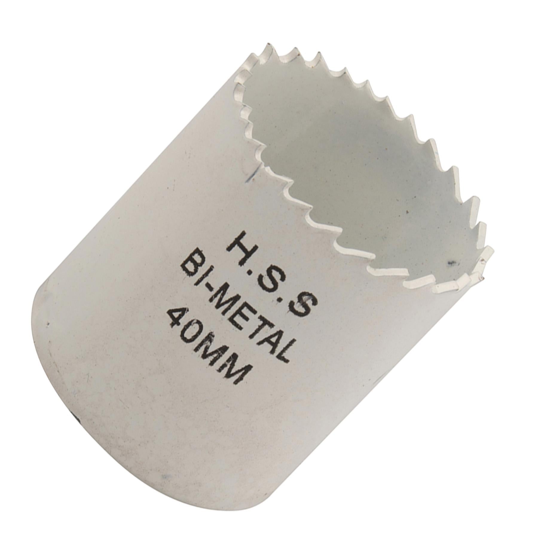 Heavy Duty Bi-Metal Holesaw 40mm Variable Pitch Steel Wood Metal Pvc Fast Clean