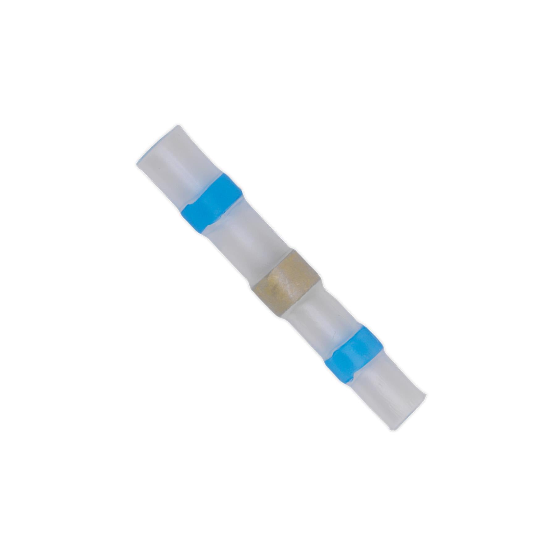 Sealey Heat Shrink Butt Connector 16-14 AWG Blue Pack of 25