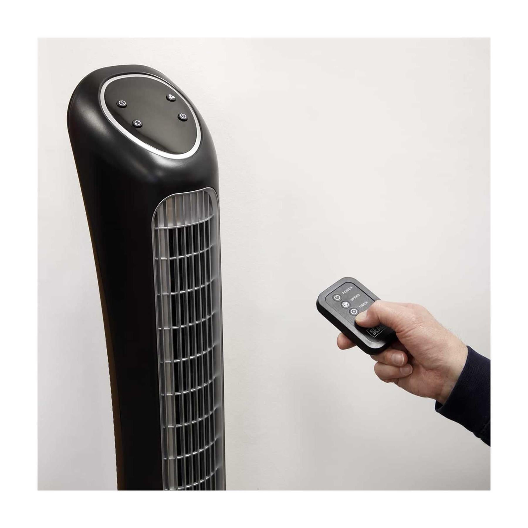 Sealey 43" Quiet High Performance Oscillating Tower Fan