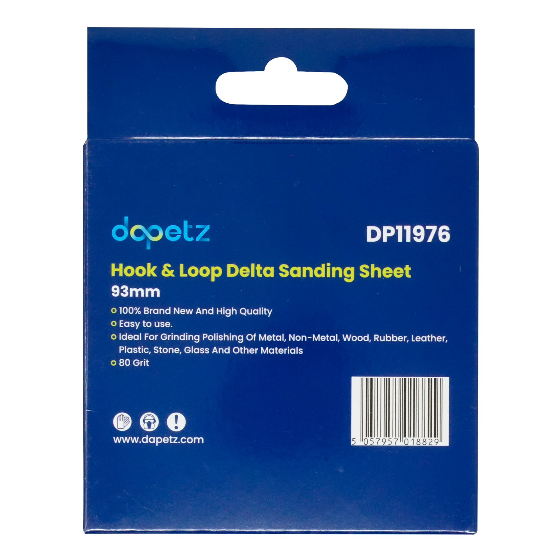 5x Sand Paper Pads 93mm