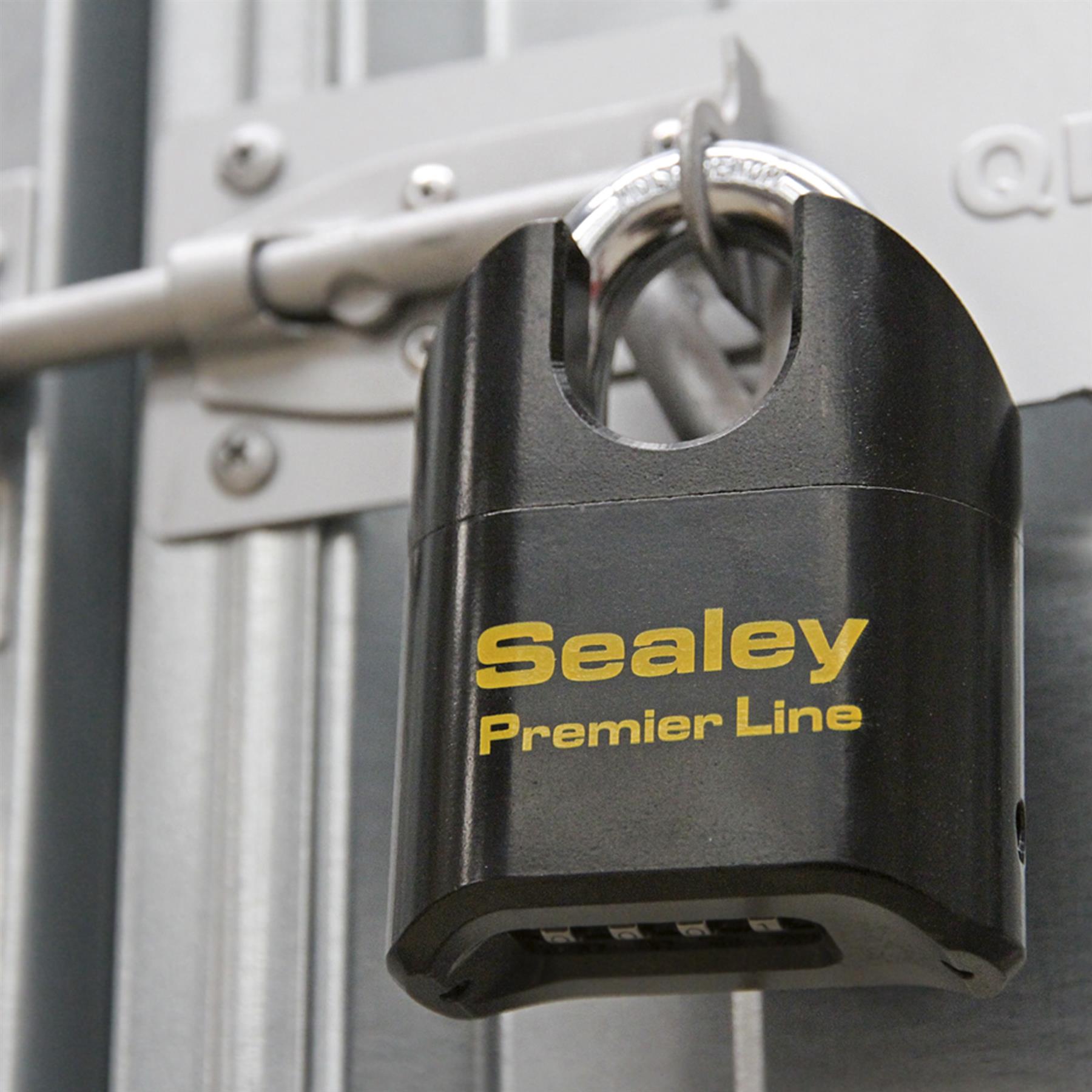 Sealey Steel Body Combination Padlock Shrouded Shackle 62mm