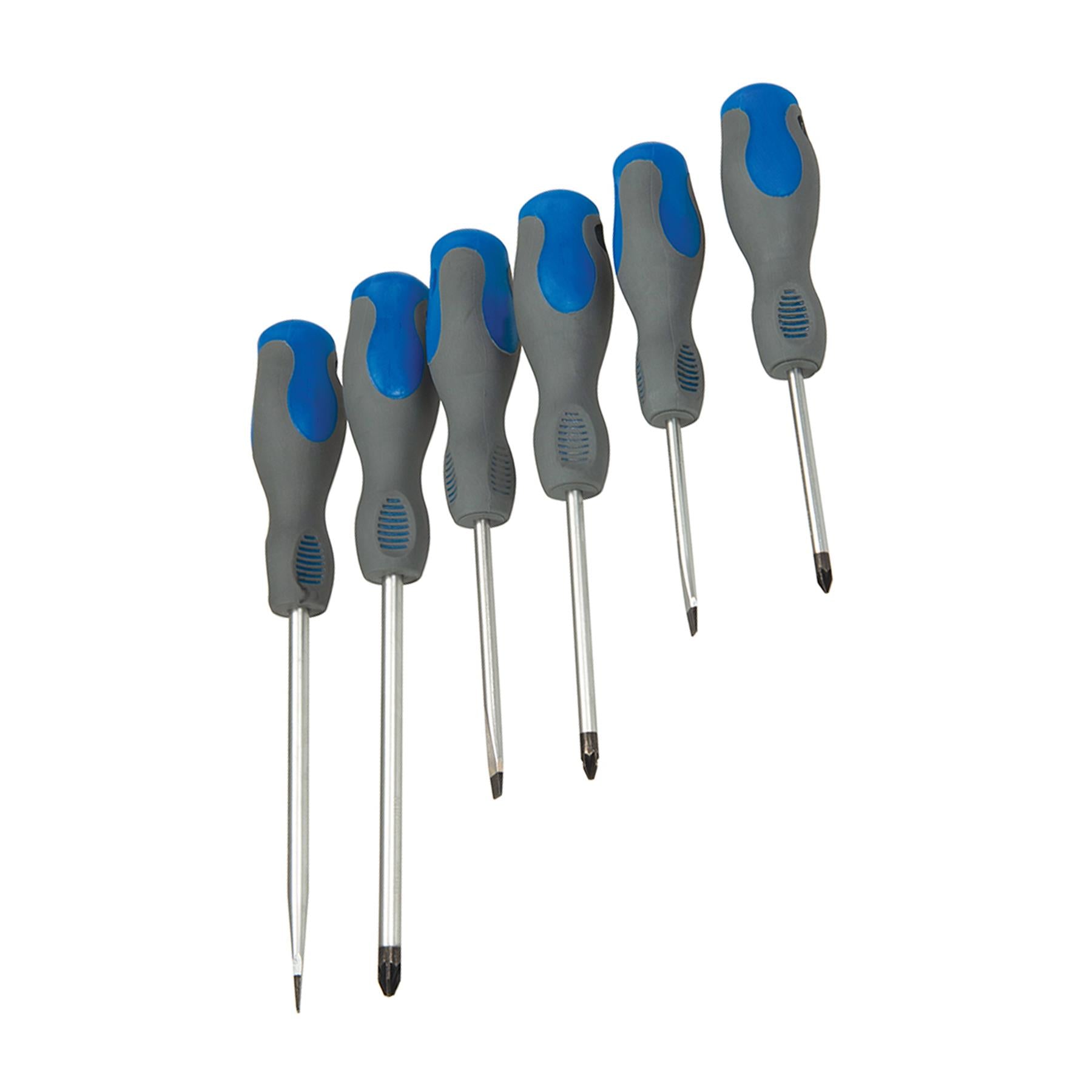 18Pce Soft-Grip Screwdriver Set - 10 Precision 8 Standard Includes Storage Unit