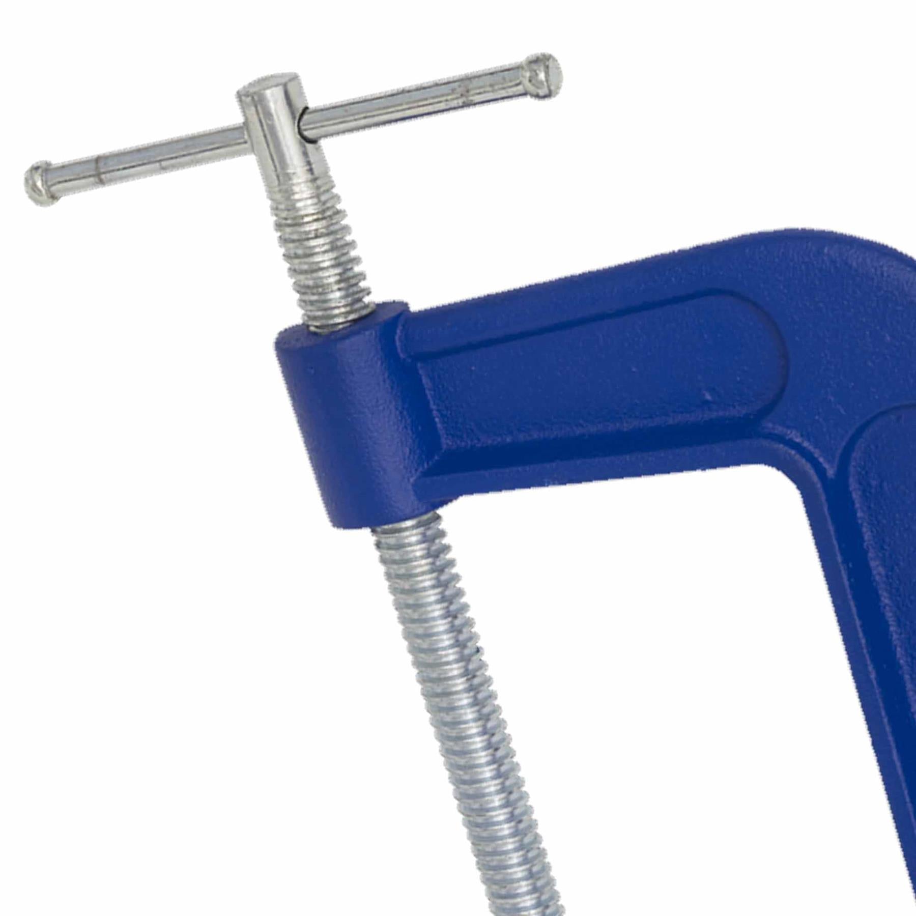 G-Clamp 200mm. Fitted with swivel tip to reduce marking. Sealey