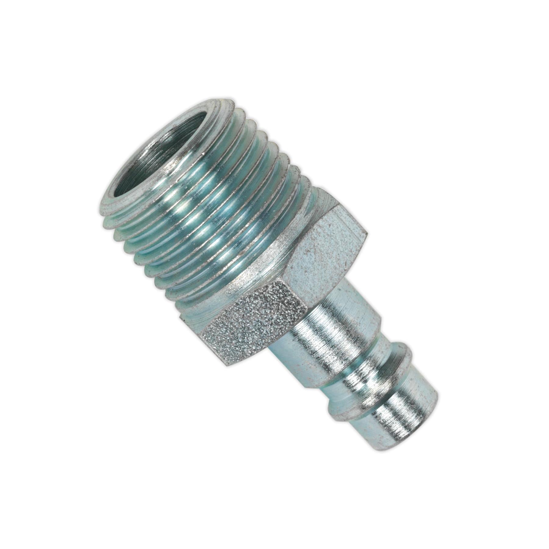 Sealey Screwed Male Adaptor Air Line Connector Quick Coupling 1/2"BSPT Pack of 2