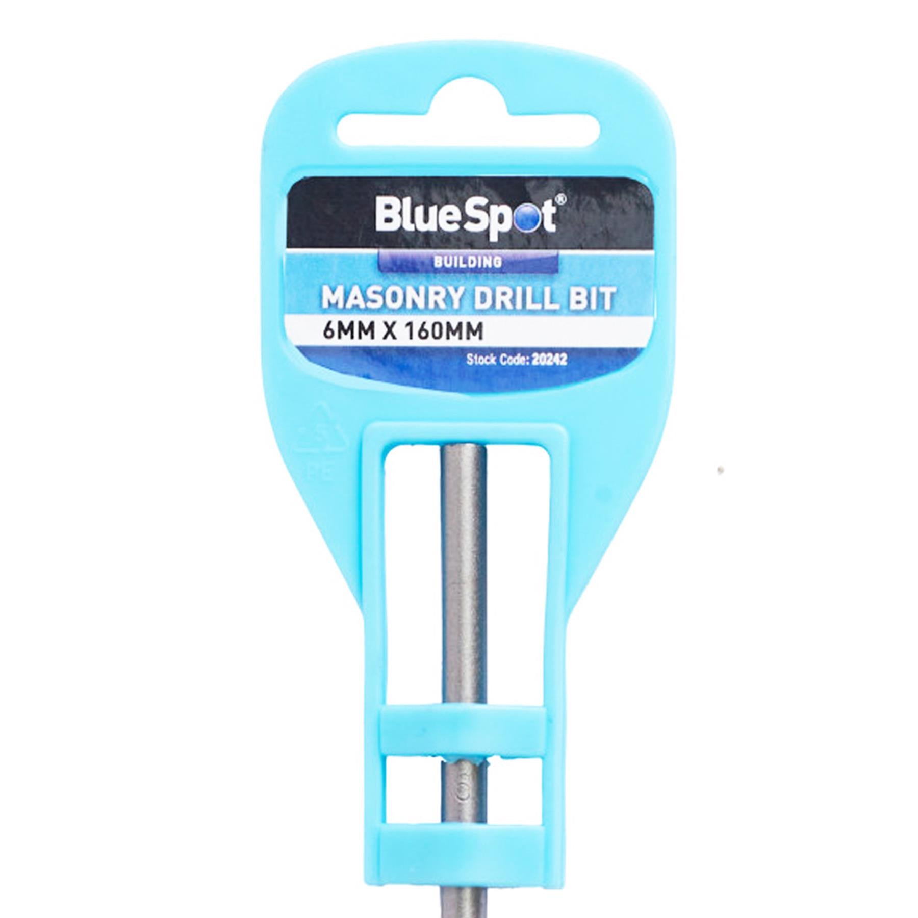 BlueSpot SDS + Plus 6mm x 110mm Masonry Hammer Drill Bits Brick Concrete Stone