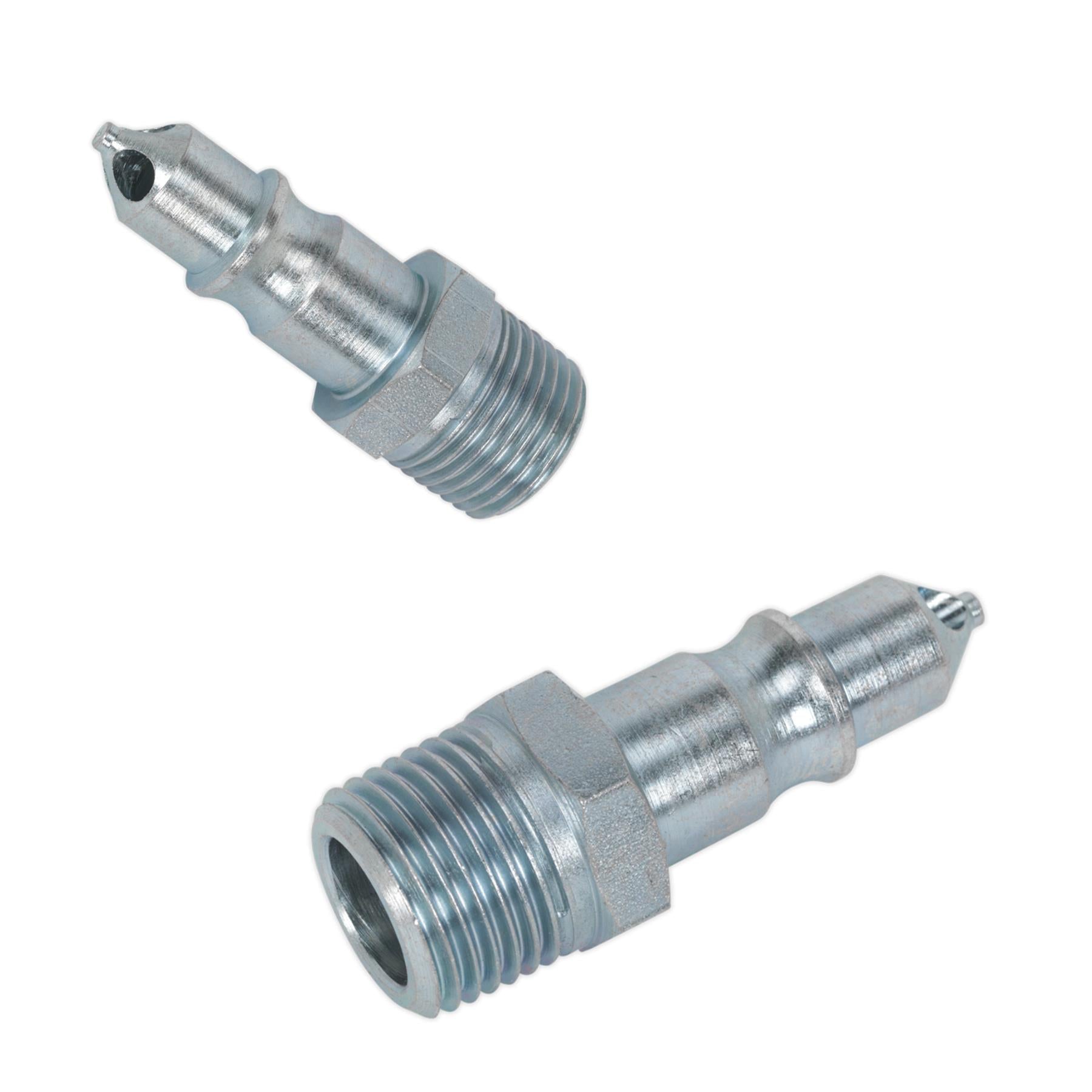 Sealey Screwed Adaptor Male 1/2"BSPT Pack of 2