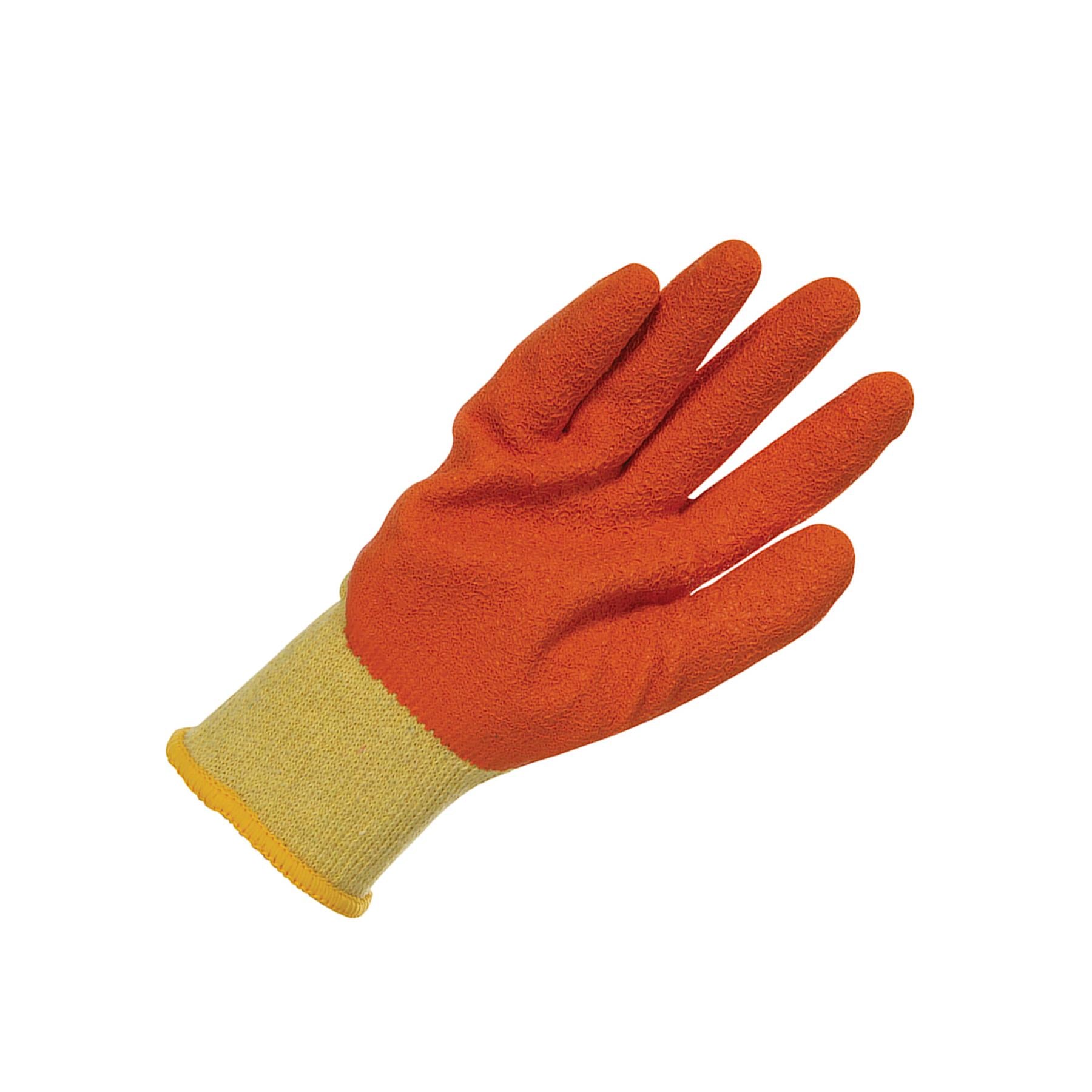 Silverline Latex Builders Gloves 12 Pairs L 9 Work And General Handling