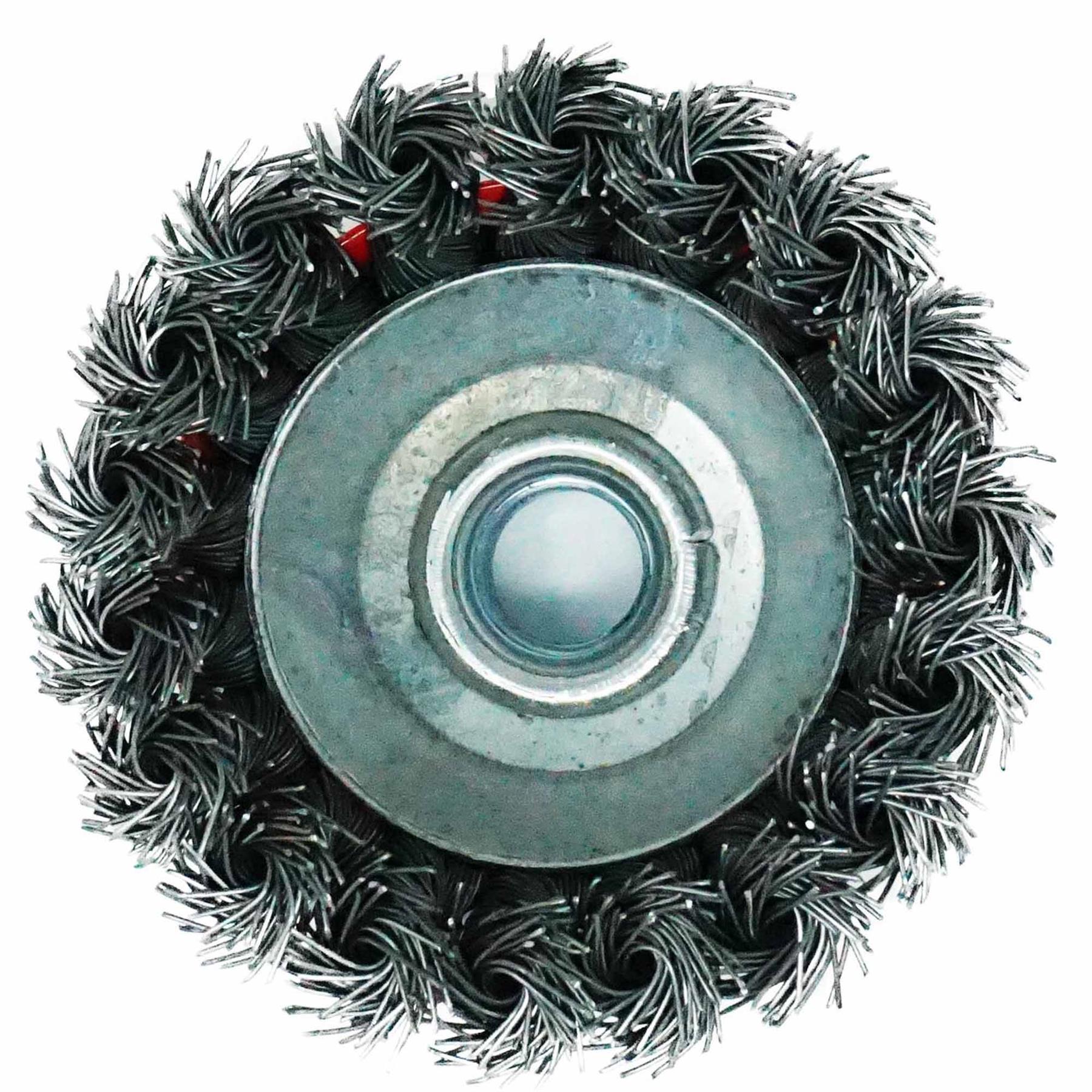 Twist Knot Wire Wheel Cup Brush 3" M14 for 4.5" 115mm 9" Angle Grinder