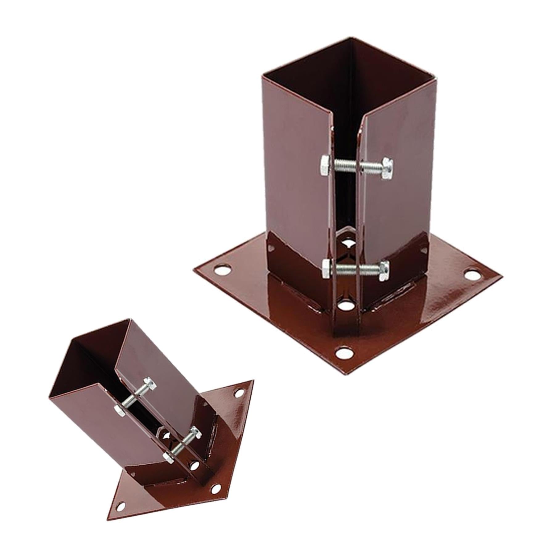 Fence Post Holders / Support - Metal - 3" Bolt Down 75 mm Like Metpost Bolt Grip 12PC