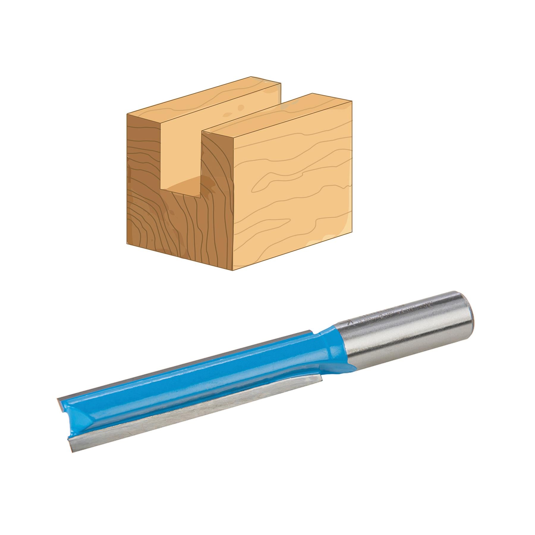 5 X 1/2" Worktop Router Cutter Bit TCT Straight 1/2" X 2 1/2" Twin Flute Kitchen