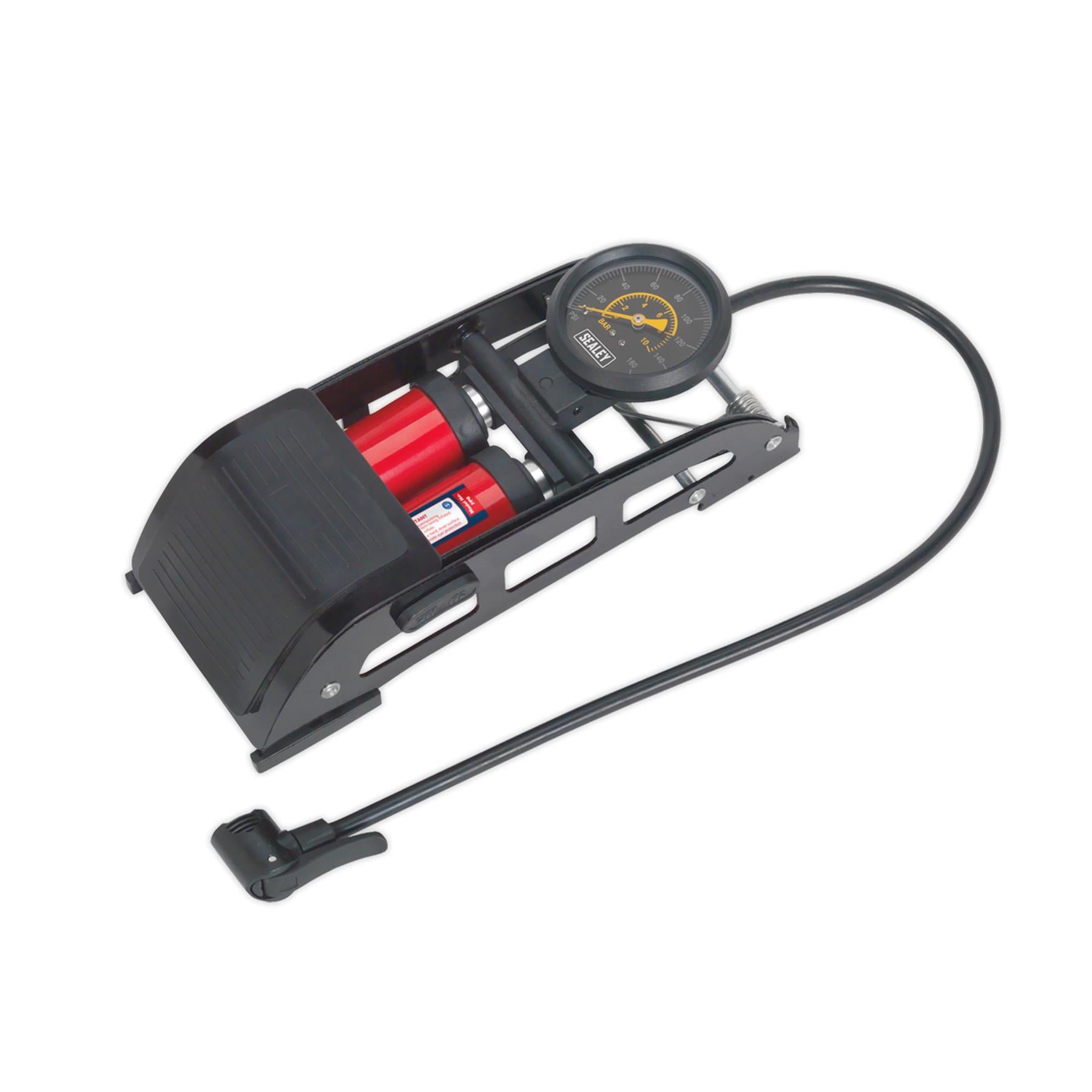 Sealey Foot Pump Twin Barrel