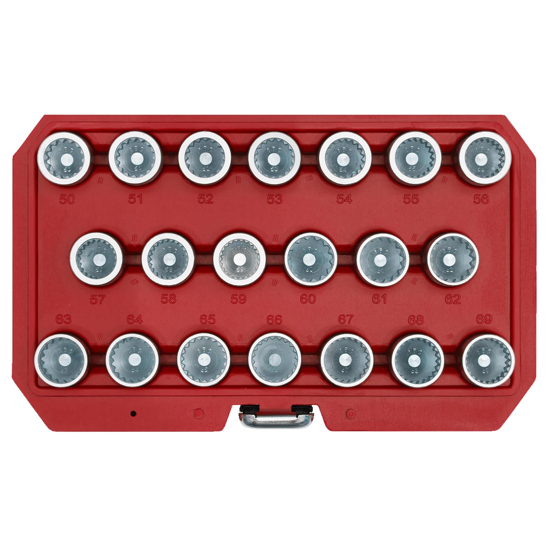 Sealey Locking Wheel Nut Key Set 20pc - Porsche