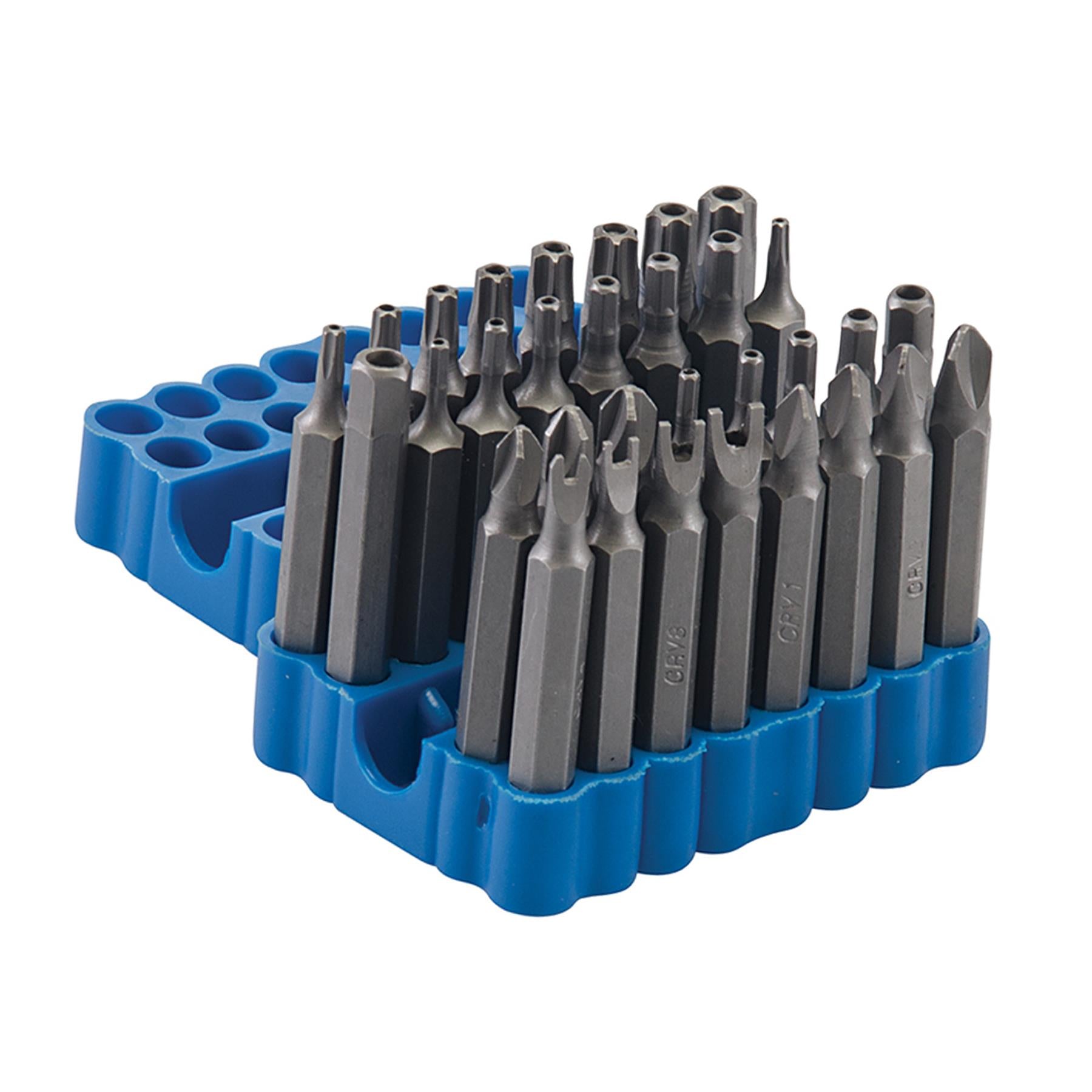33Pc Security Magnetic Bit Set Screwdriver Holder Torx Hex Star - 50mm