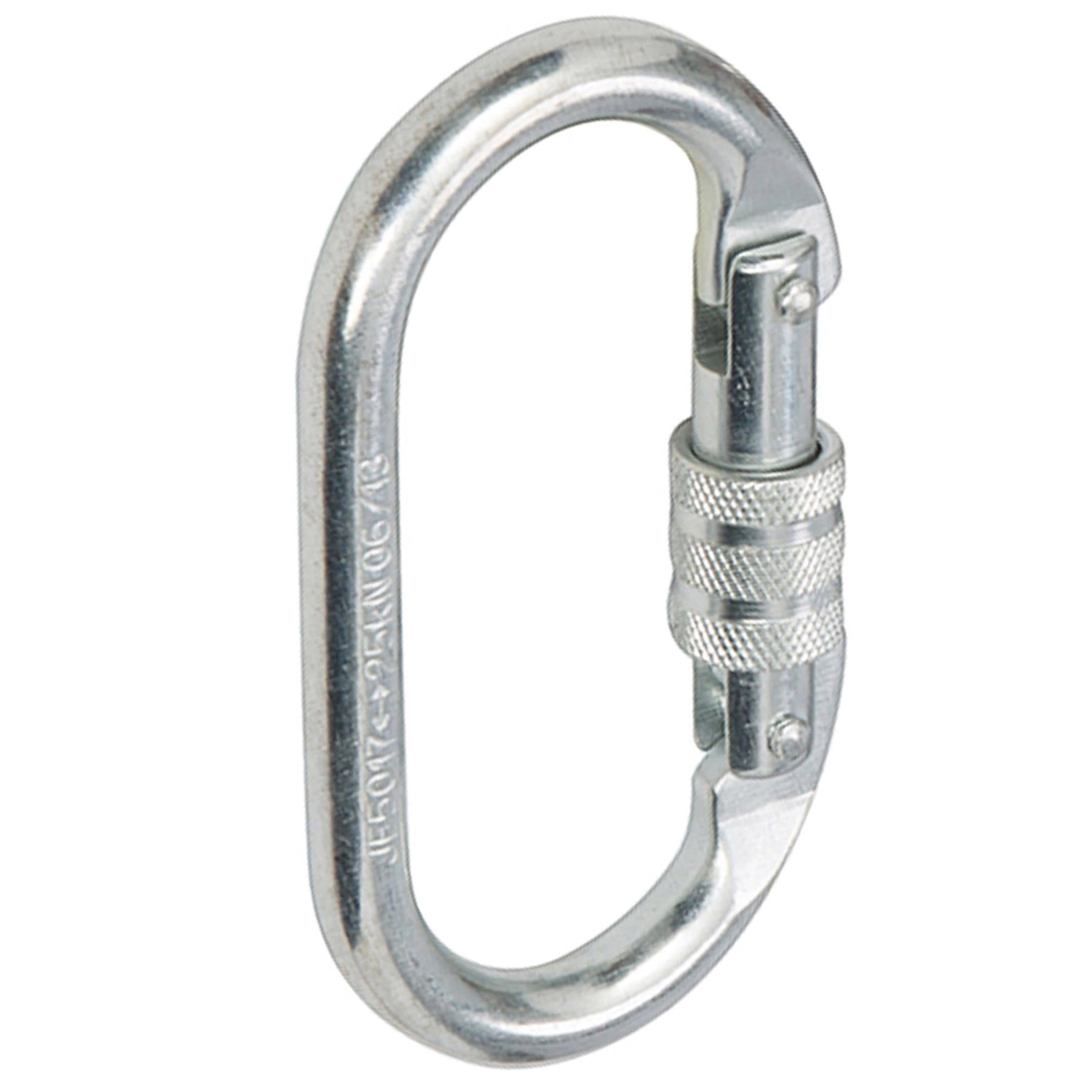 Screwgate Karabiner 25kN Alloy Steel Rock Climbing Caving Scaffolding Harness