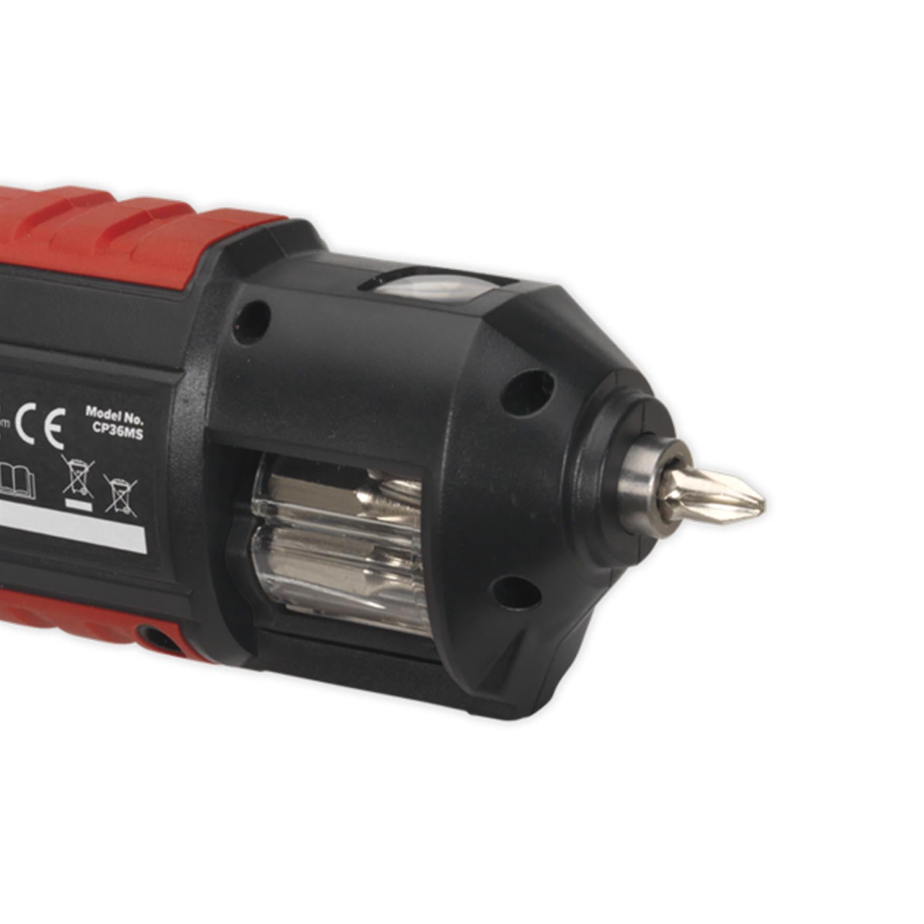 Sealey Cordless Screwdriver Quick Select 14pc 3.7V Lithium-ion USB