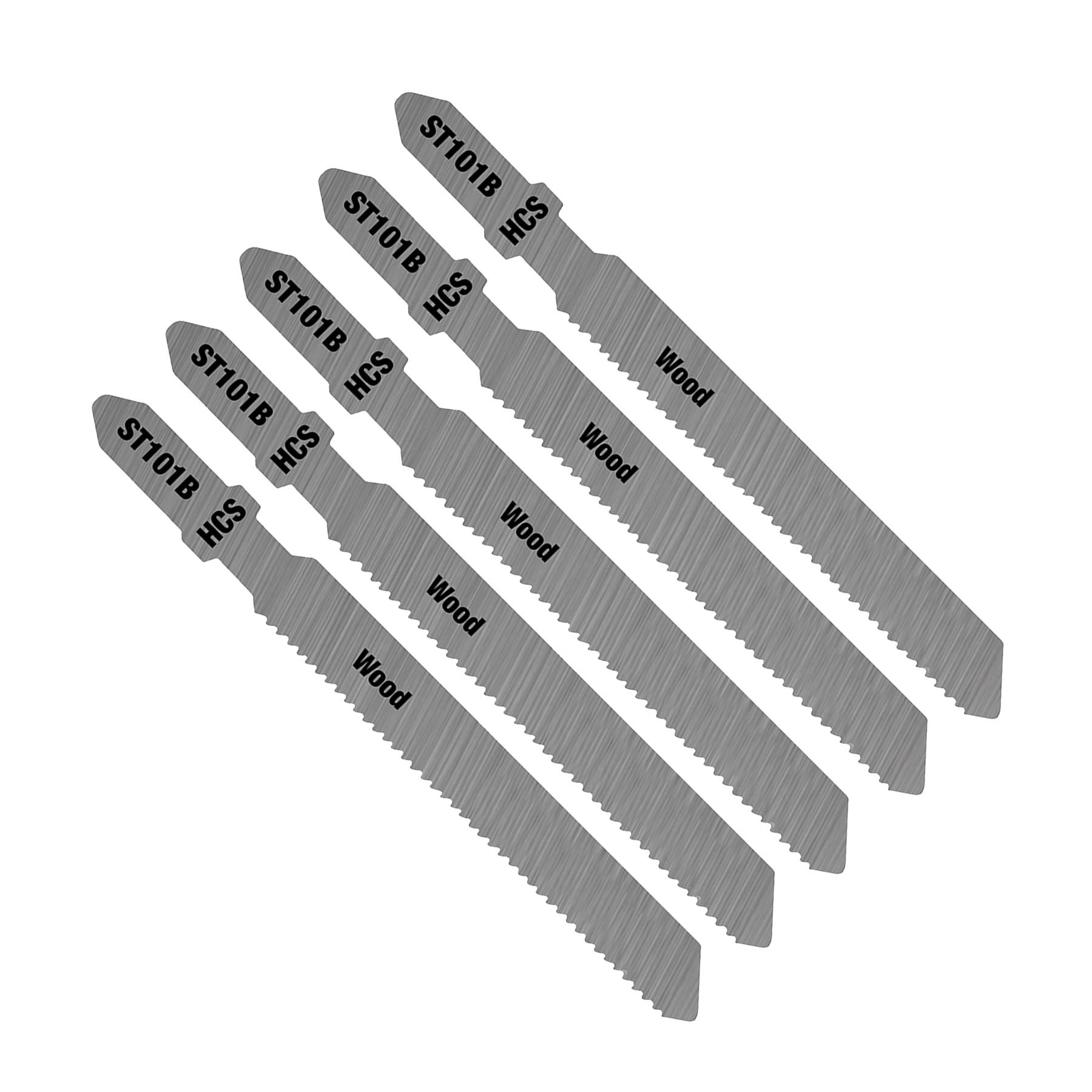 5 X Jigsaw Blade Blades Wood Cutting Softwood Pipes Profiles DIY ST101B