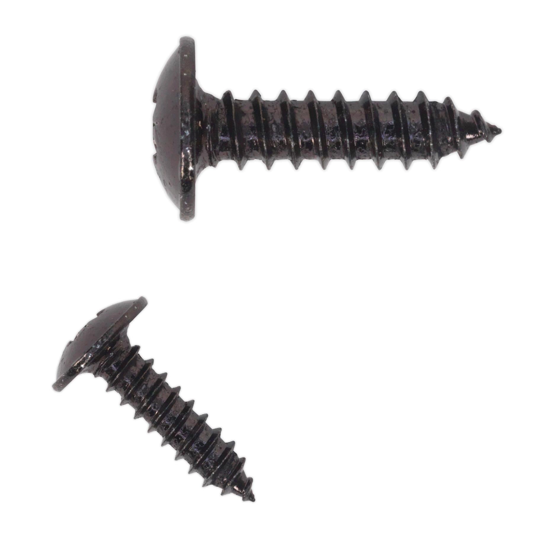 Sealey Self Tapping Screw 4.2 x 16mm Flanged Head Black Pozi Pack o
