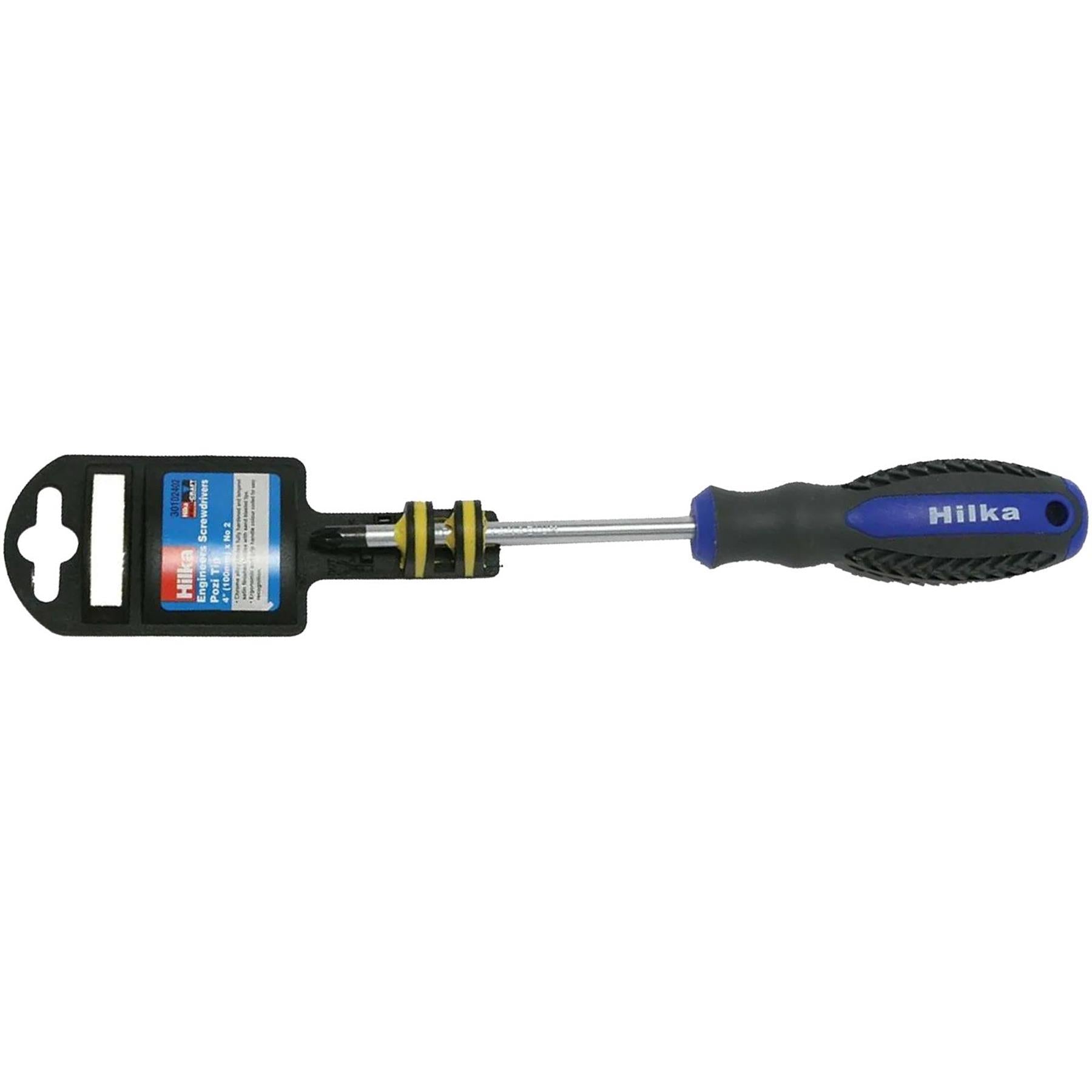 Engineers Screwdriver Pozi Tip Pro Craft 4" 100mm Screwdriver Torx Magnetic Tip