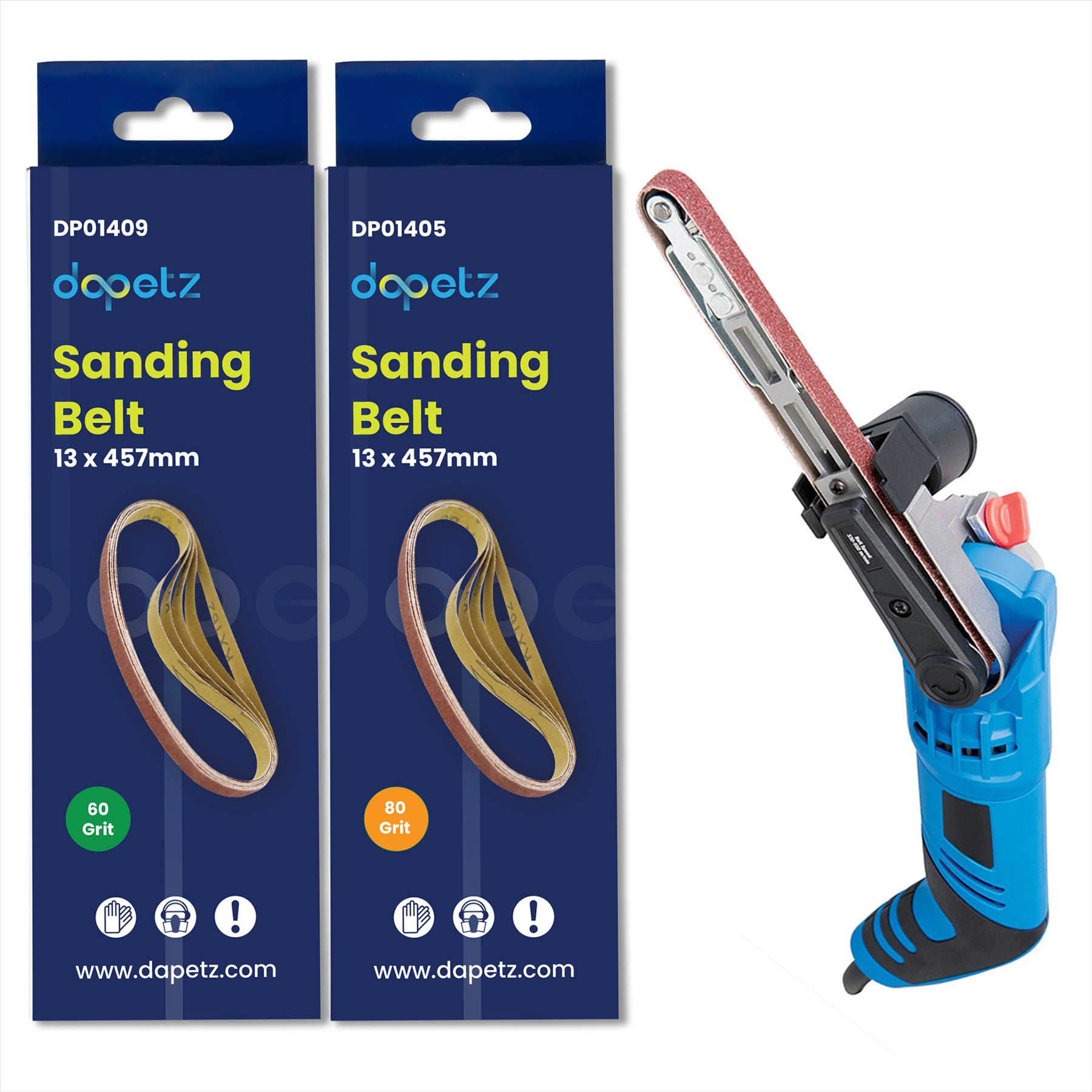 Silverstorm Power File Belt Sander With 12 Sanding Belts 13mm X 457mm