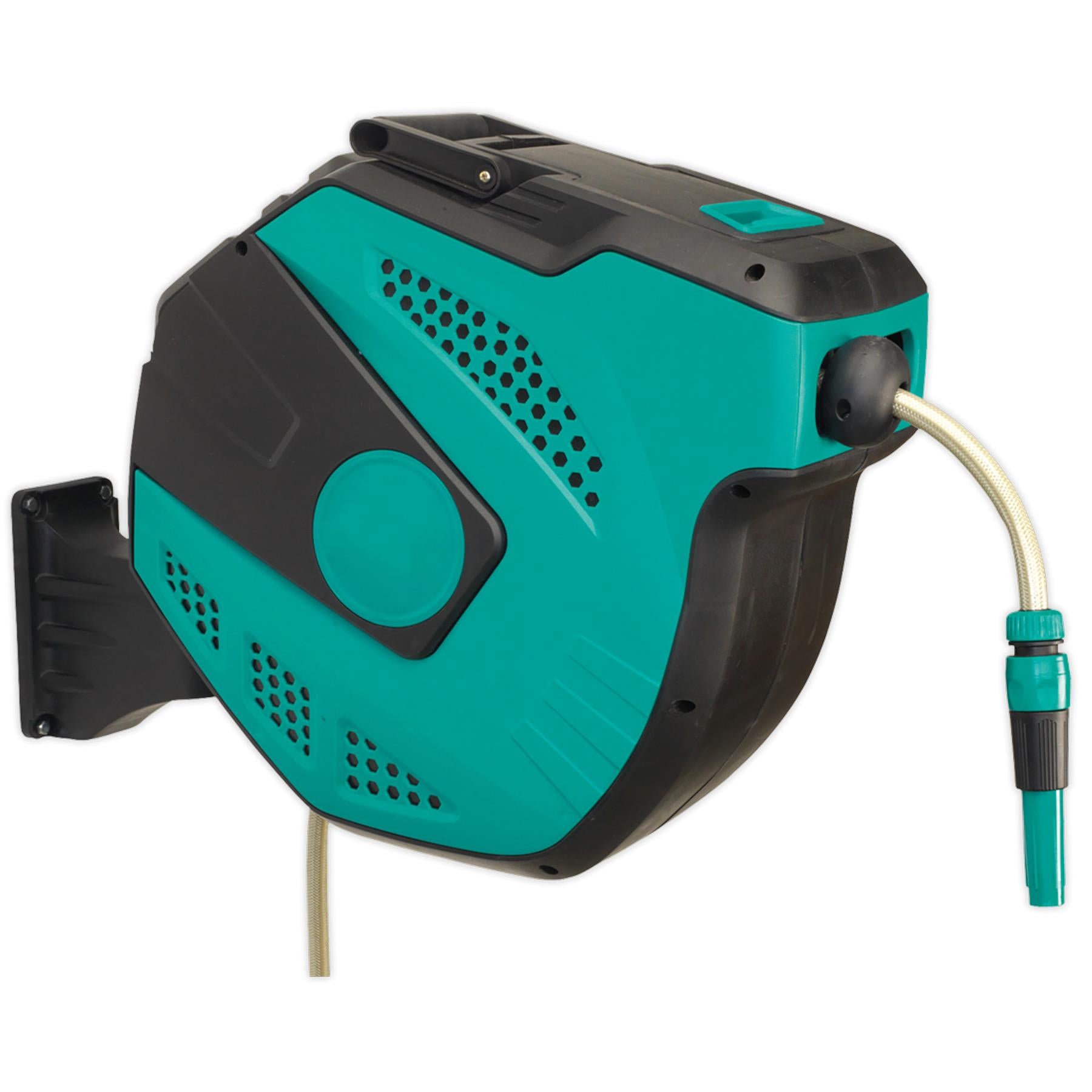 Sealey Auto-Rewind Control Garden Hose Reel 30m