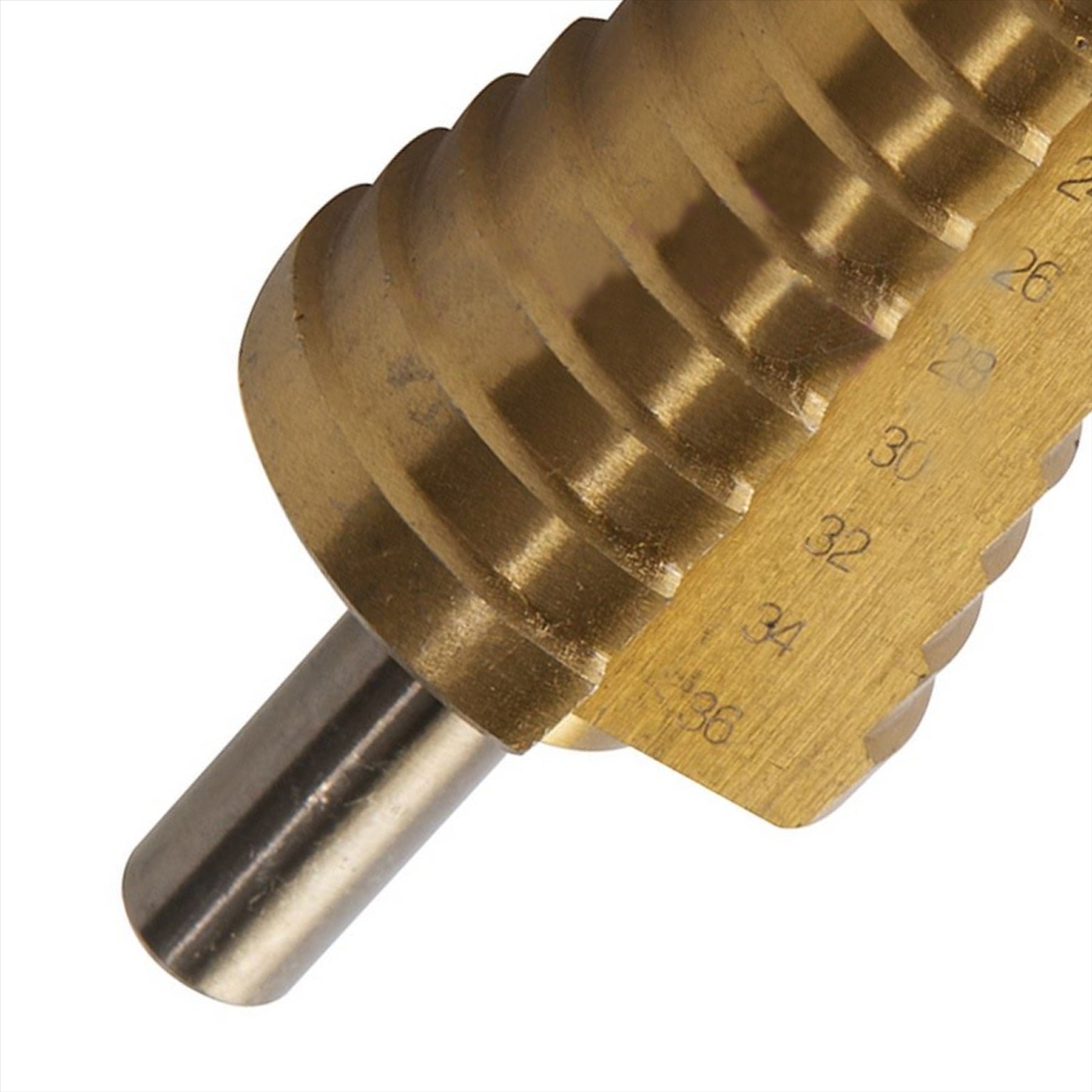Titanium-Plated Hss Step Drill Bit 20mm - 36mm DIY Tools Produces Accurate Holes