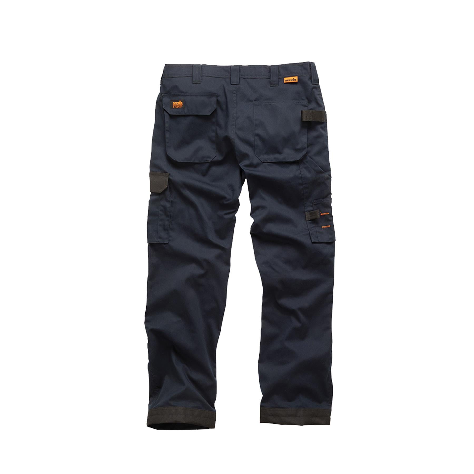Scruffs Worker Trousers | Trade Hard Wearing Work Trousers NAVY (34S)