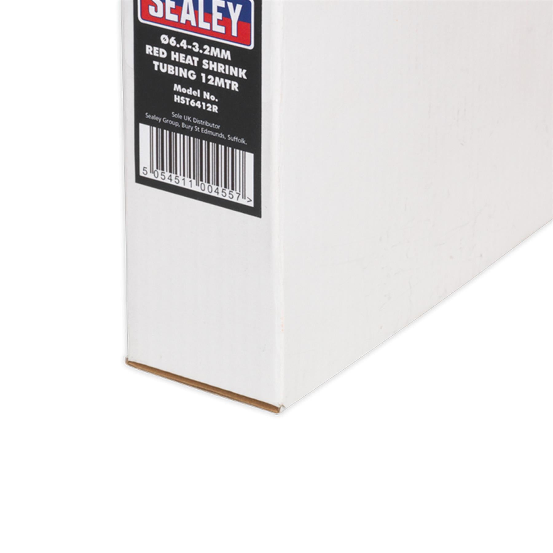 Sealey Heat Shrink Tubing Red 6.4-3.2mm 12m