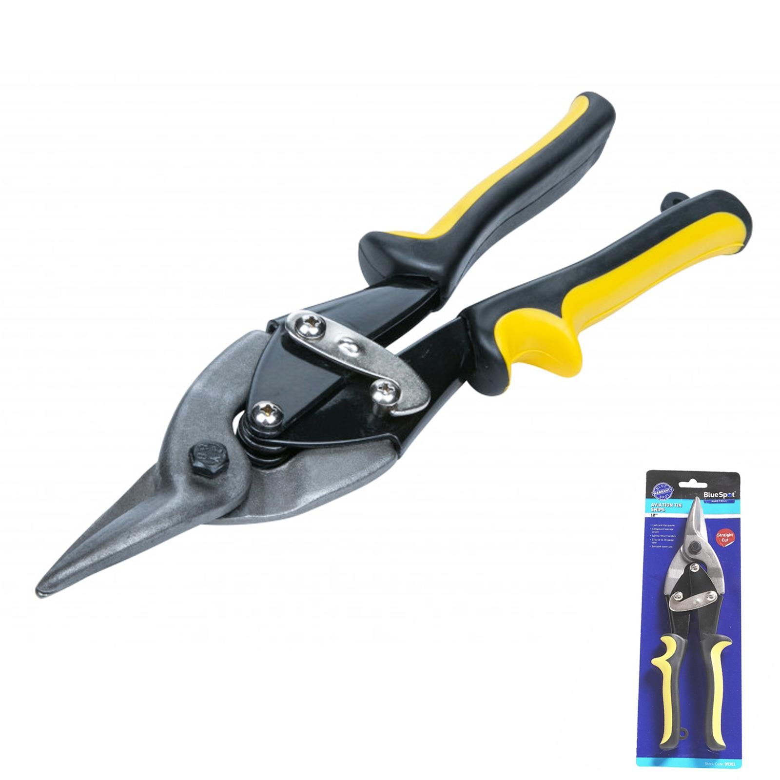 Heavy Duty 10" Straight Aviation Tin Snips Sheet Metal Cutting Shears 250mm