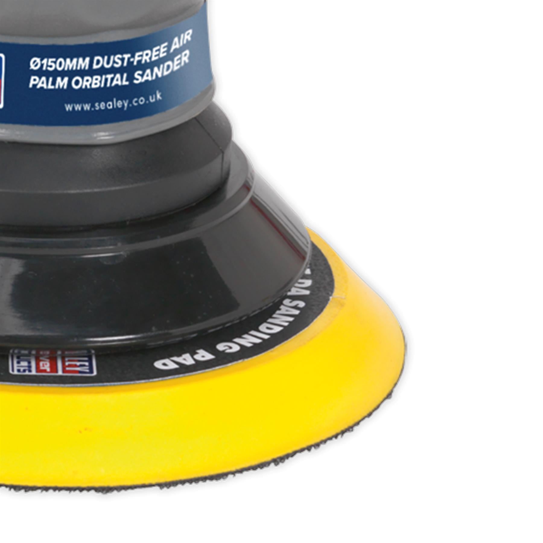 Sealey Air Palm Orbital Sander Ø150mm Dust-Free