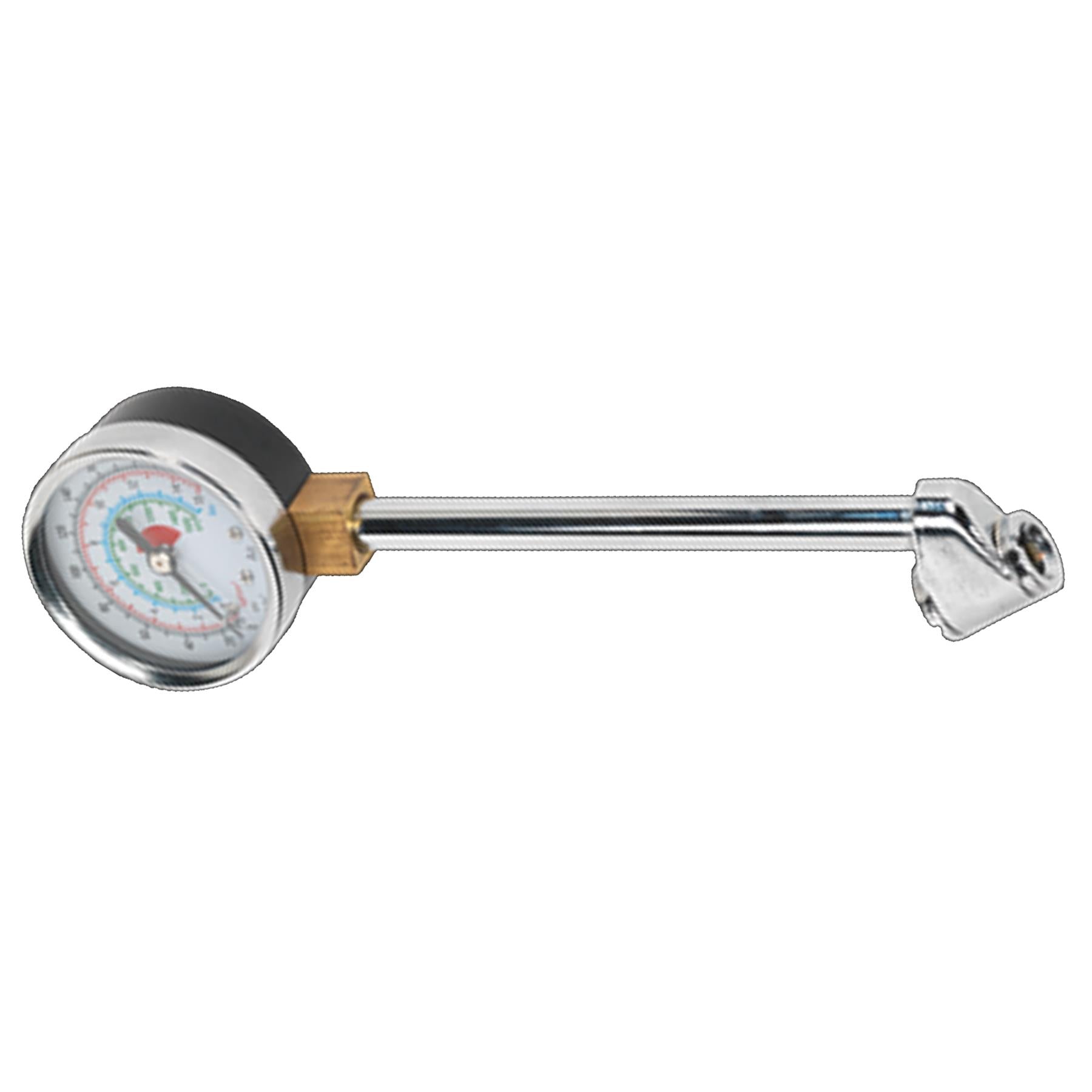 Sealey Twin Connector Tyre Pressure Gauge 0-220psi