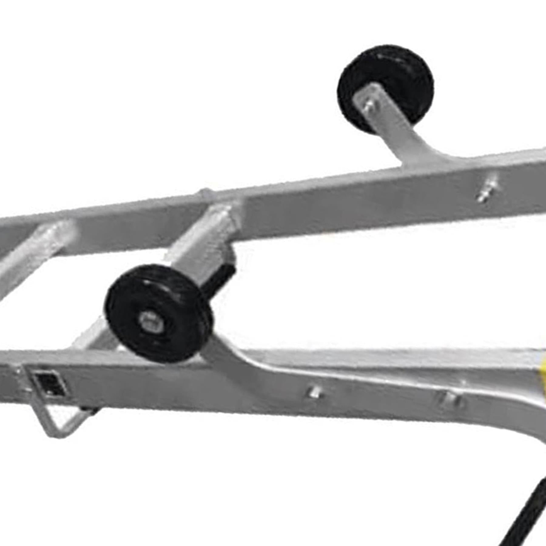 Dapetz PRo 16 Rung Roof Ladder 5.1m, With Steel Ridge Hooks, Single Section