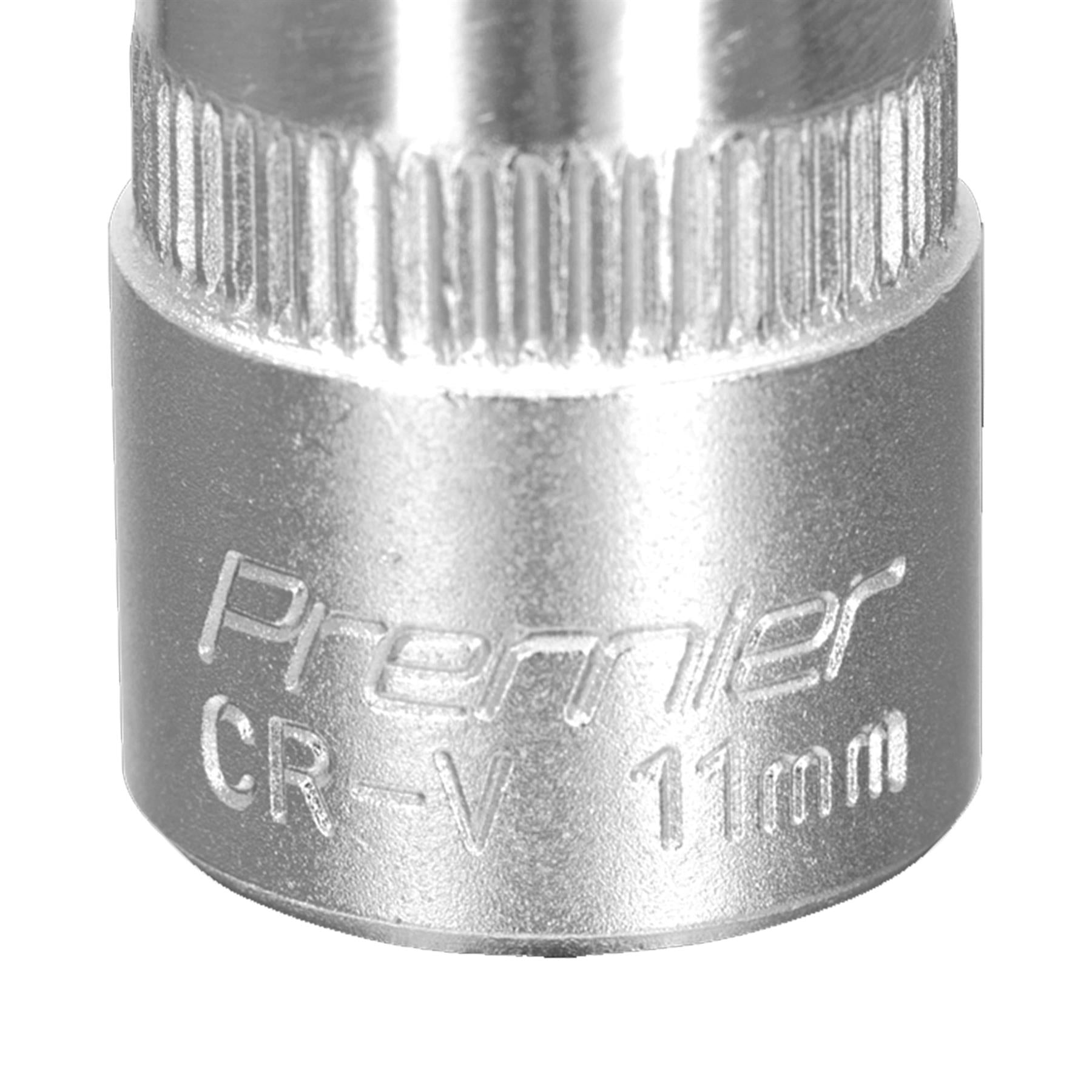 Sealey WallDrive Socket 11mm 3/8"Sq Drive Chrome Vanadium steel