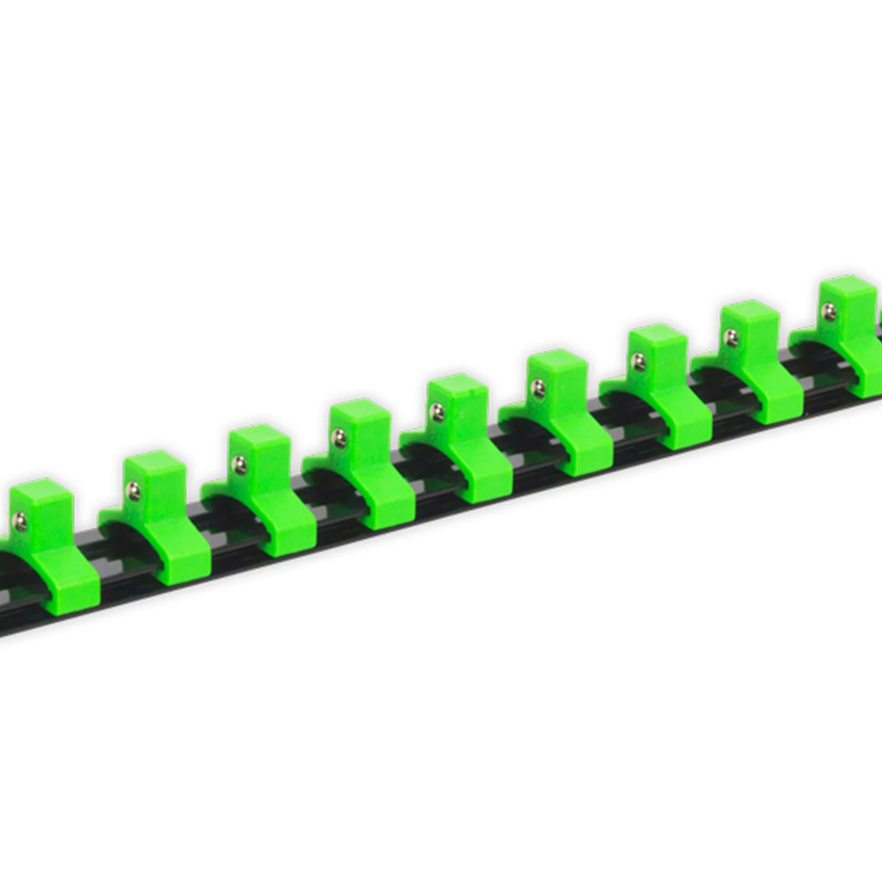 Sealey Socket Retaining Rail with 16 Clips 3/8"Sq Drive