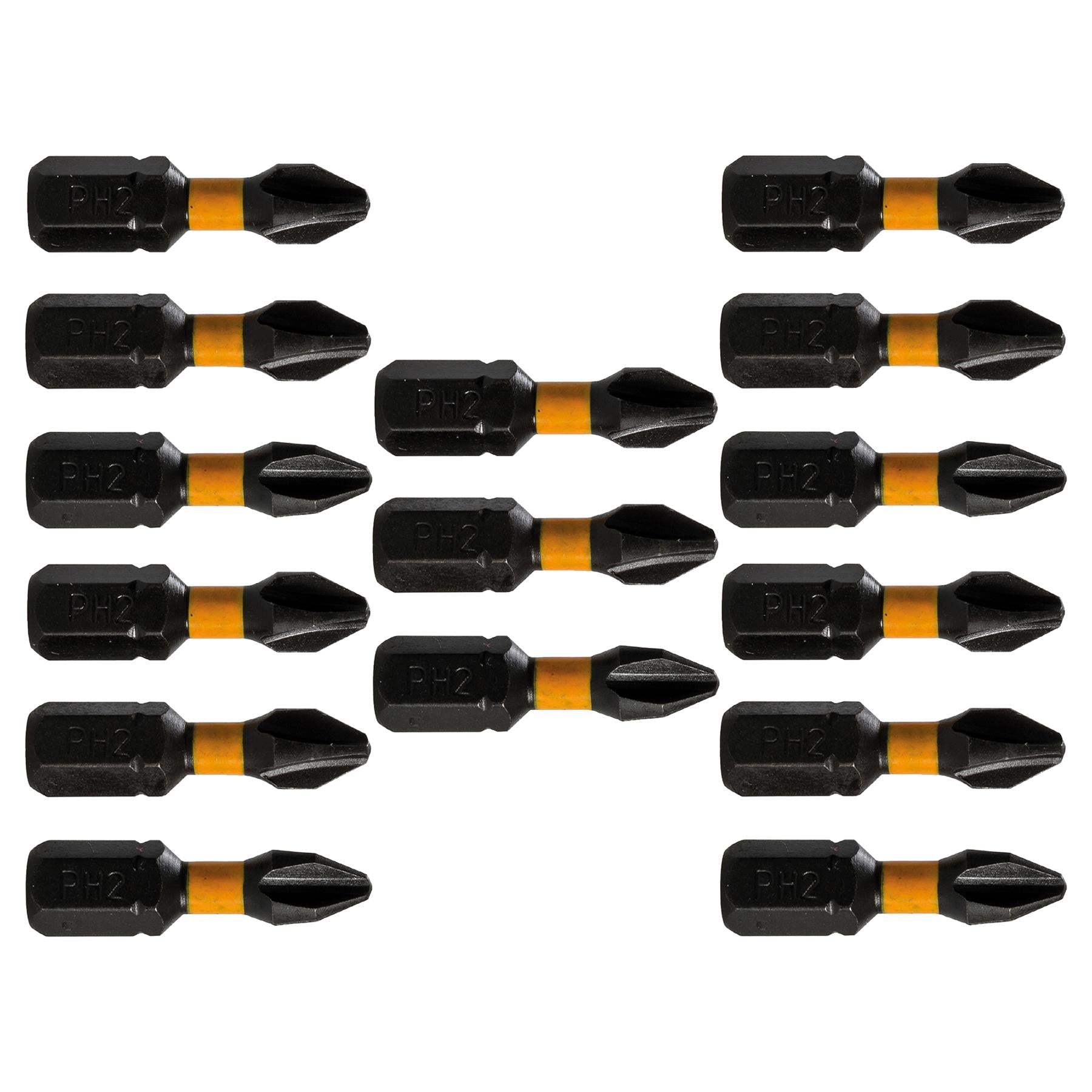 15x PH2 High Torque Impact Bit Drill Driver Screwdriver Bits Sets 25mm