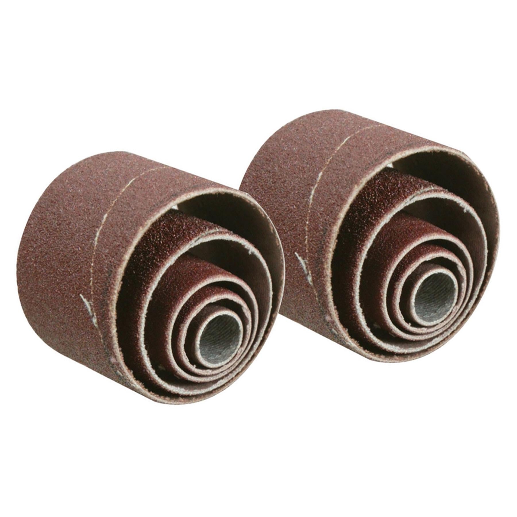 Sanding Sleeves 10Pce Drill Belt 80 Grit 13 19 25 38 50mm Professional Tool