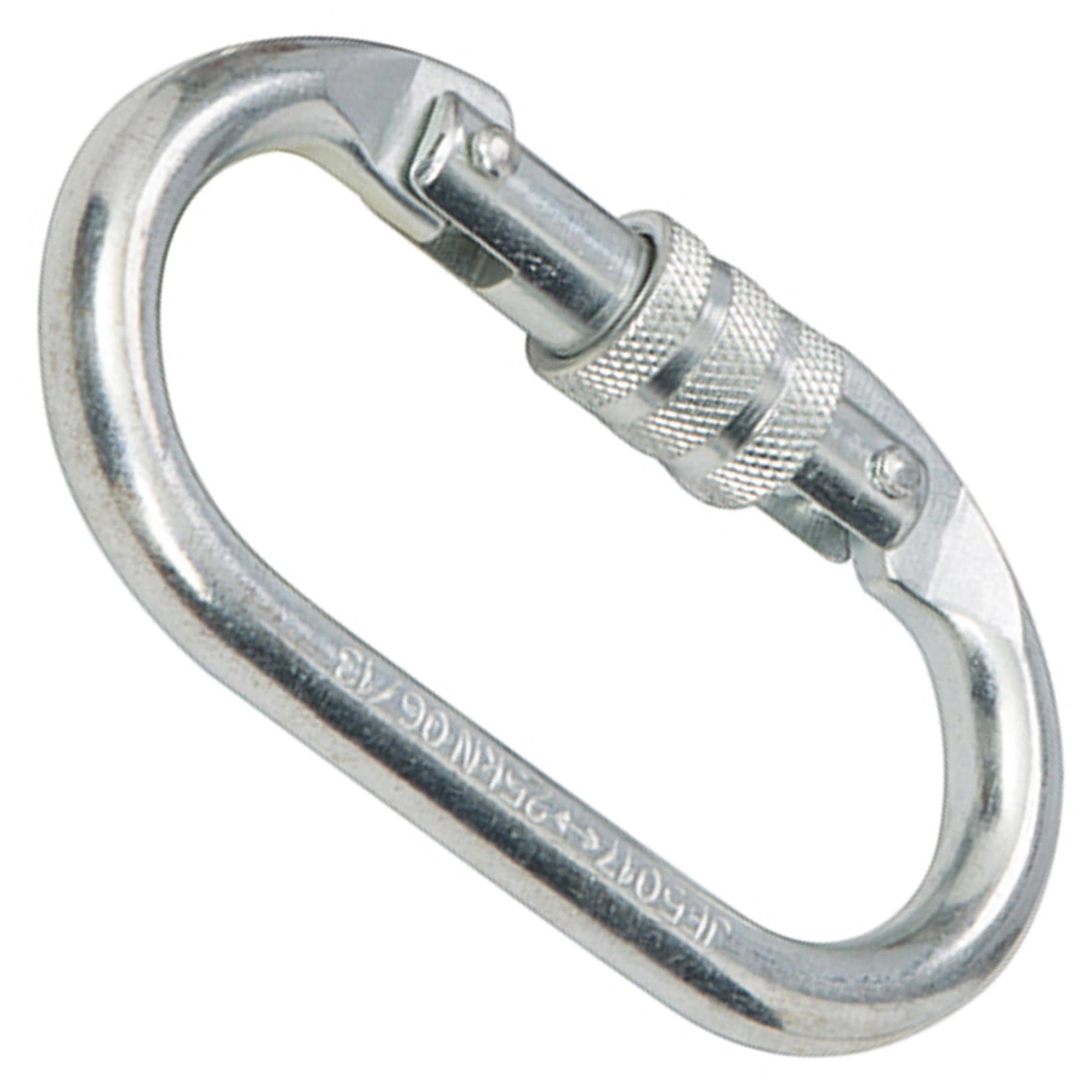 Screwgate Karabiner 25kN Alloy Steel Rock Climbing Caving Scaffolding Harness