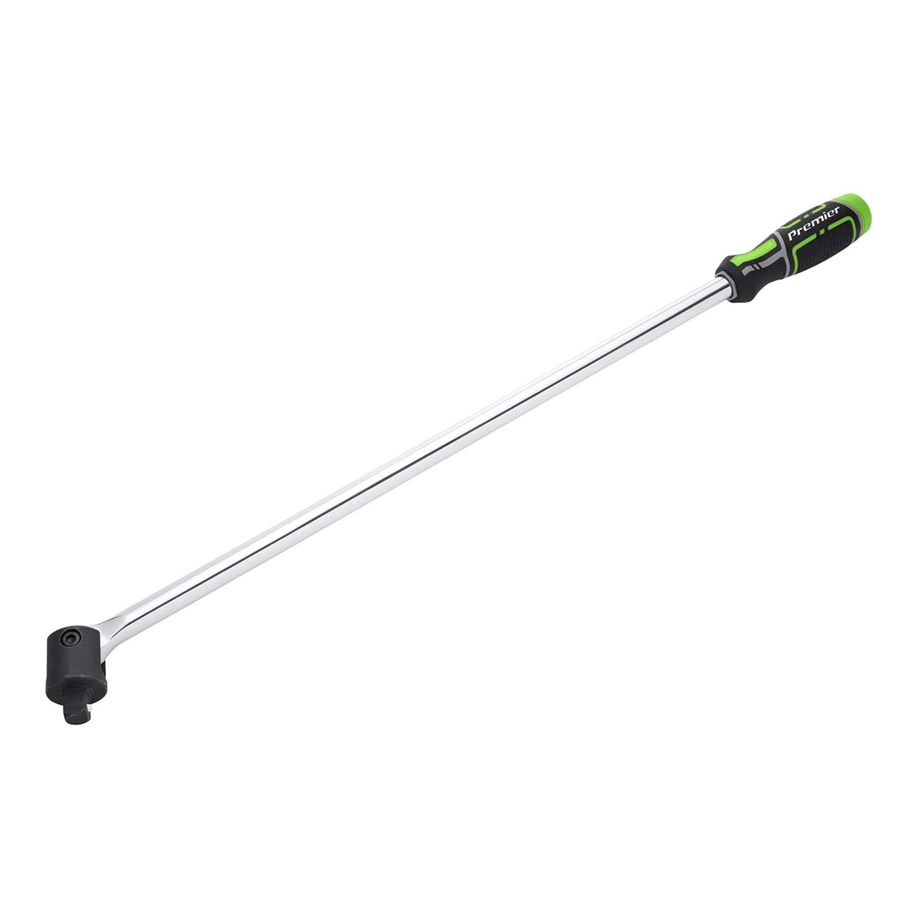 Sealey Breaker Bar 600mm 1/2"Sq Drive - Hi-Vis Green