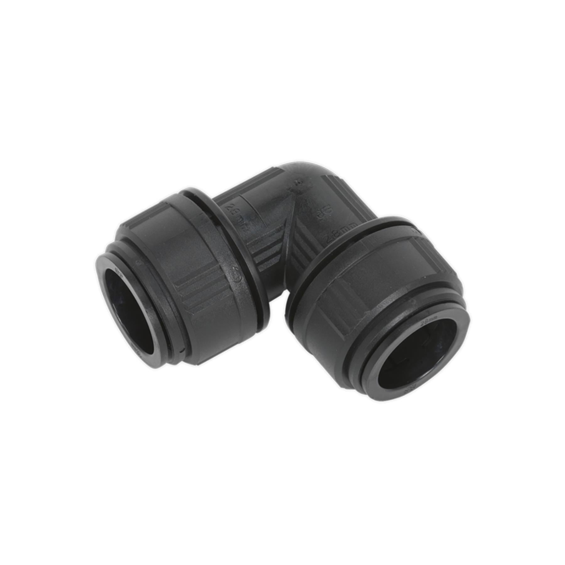Sealey Equal Elbow Ø28mm Pack of 5 (John Guest Speedfit® - PM0328E)