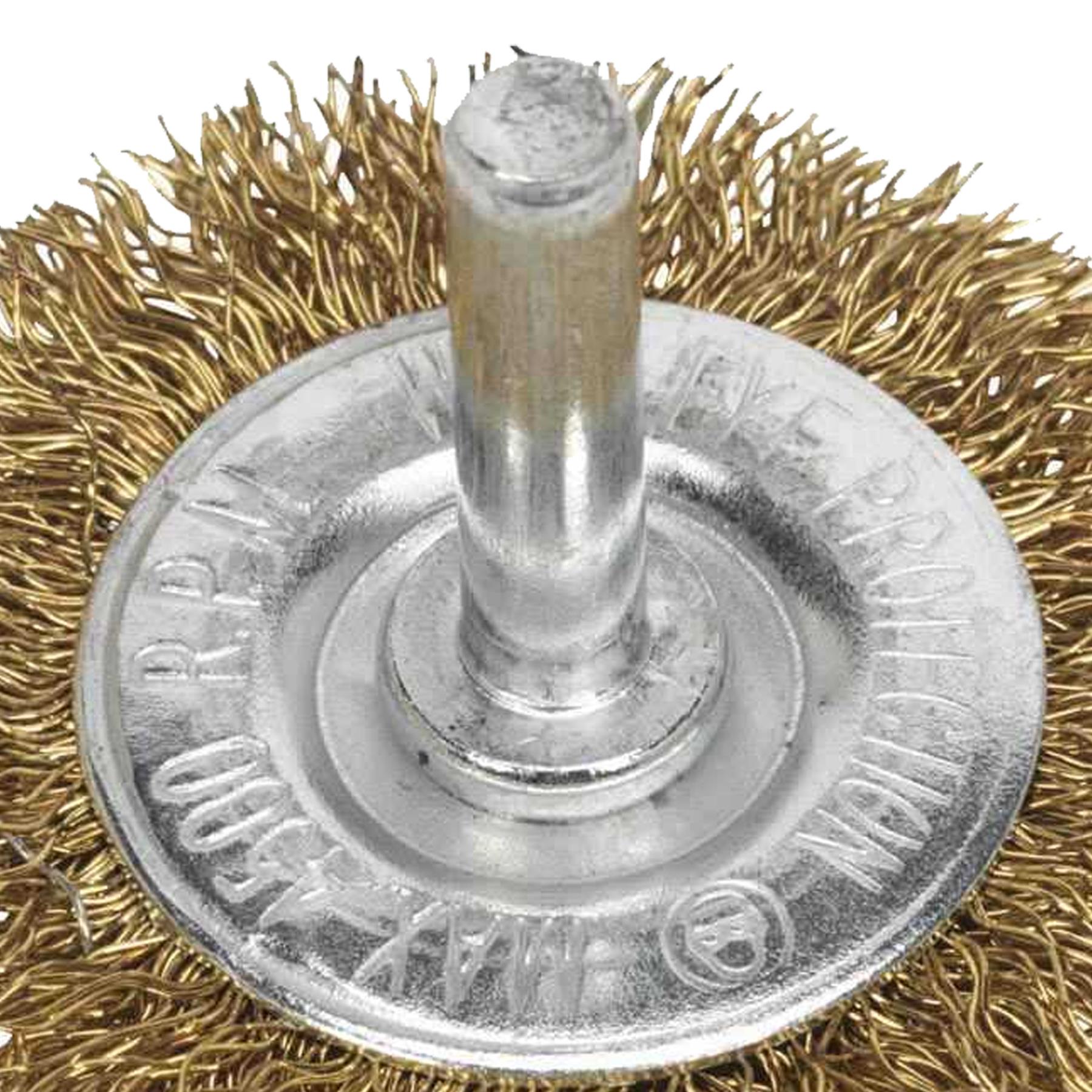 Sealey Flat Wire Brush 50mm with 6mm Shaft