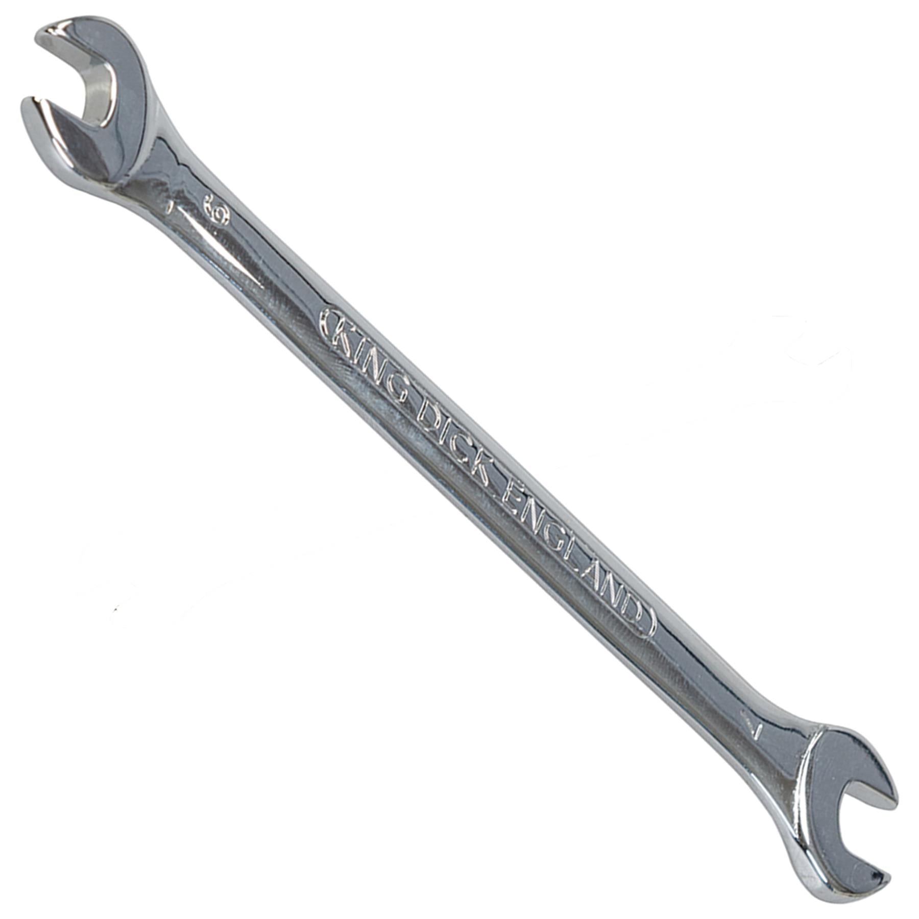 King Dick Open Ended Fully Polished Spanner Wrench Metric 6mm - 7mm