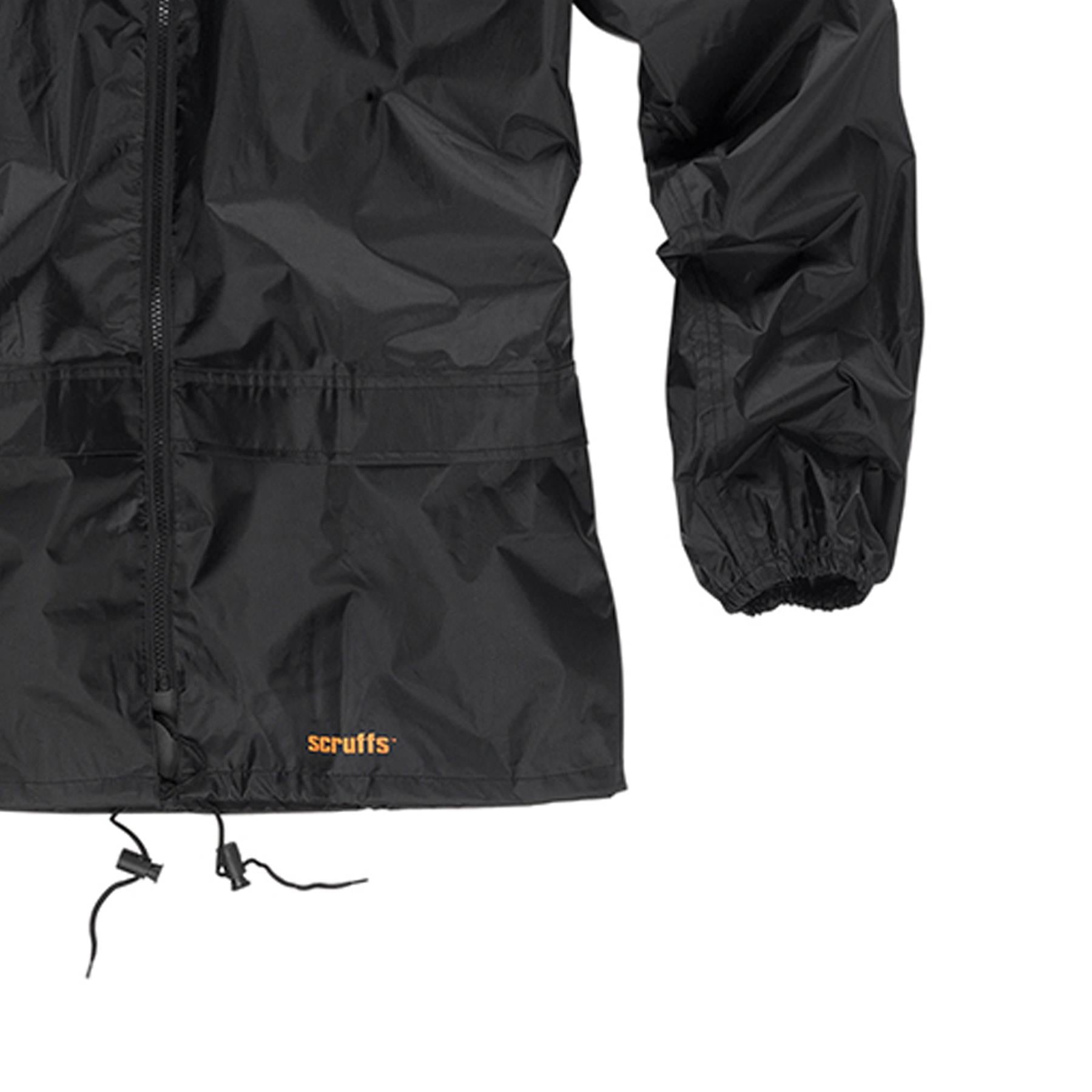Rain Jacket & Waterproof Trousers 2 Piece Suit Scruffs Workwear/Motorbike-LARGE