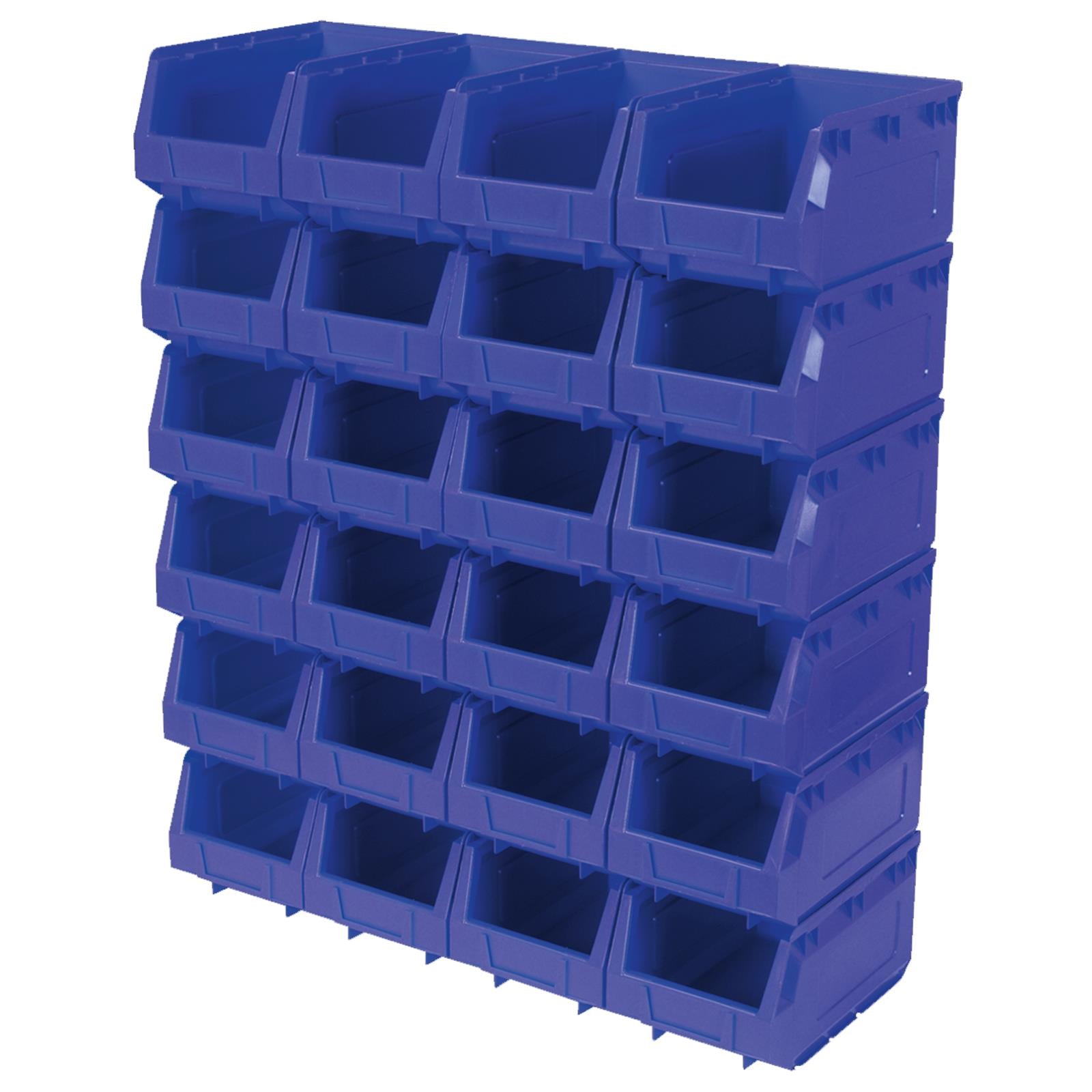 Sealey Plastic Storage Bin 150 x 240 x 130mm - Blue Pack of 24